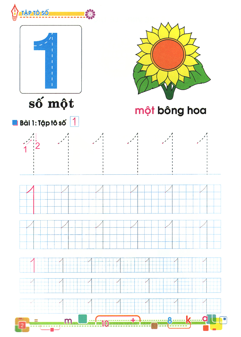 tủ sách bé vào lớp 1 - tập tô số - Ảnh 3