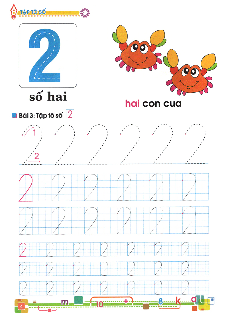 tủ sách bé vào lớp 1 - tập tô số - Ảnh 5