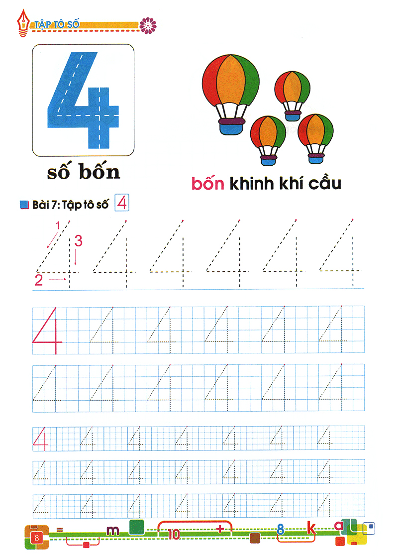 tủ sách bé vào lớp 1 - tập tô số - Ảnh 9