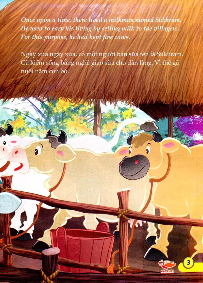 tủ sách câu chuyện đạo đức - quyết định của bò (song ngữ) - Ảnh 4
