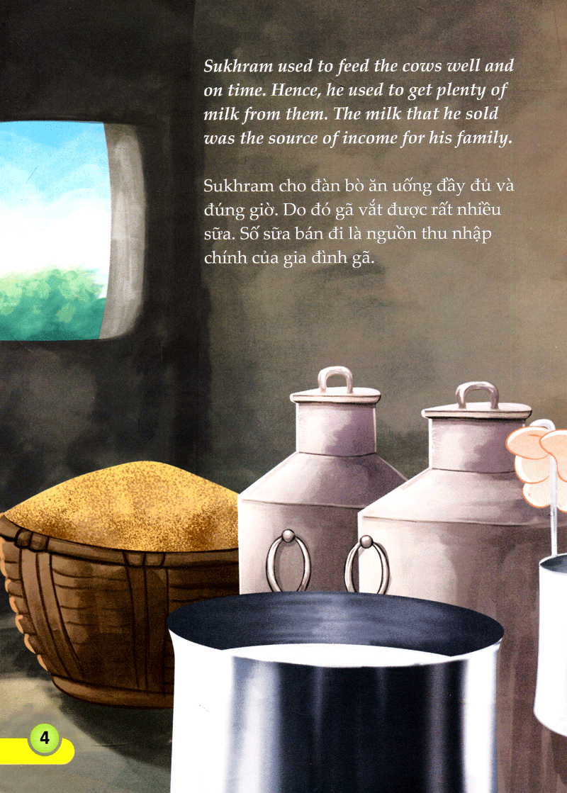 tủ sách câu chuyện đạo đức - quyết định của bò (song ngữ) - Ảnh 5