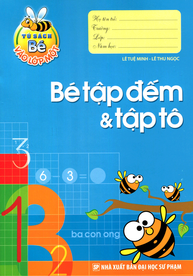 tủ sách cho bé vào lớp 1 - bé tập đếm và tập tô - Ảnh 2