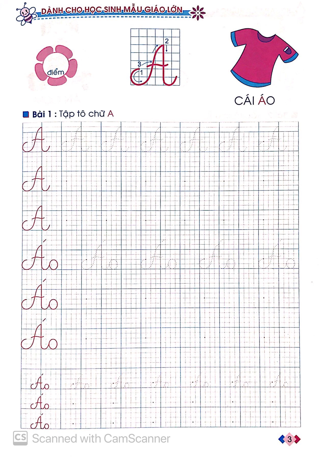 tủ sách cho bé vào lớp 1 - bé tập tô chữ hoa dành cho học sinh mẫu giáo lớn - Ảnh 3