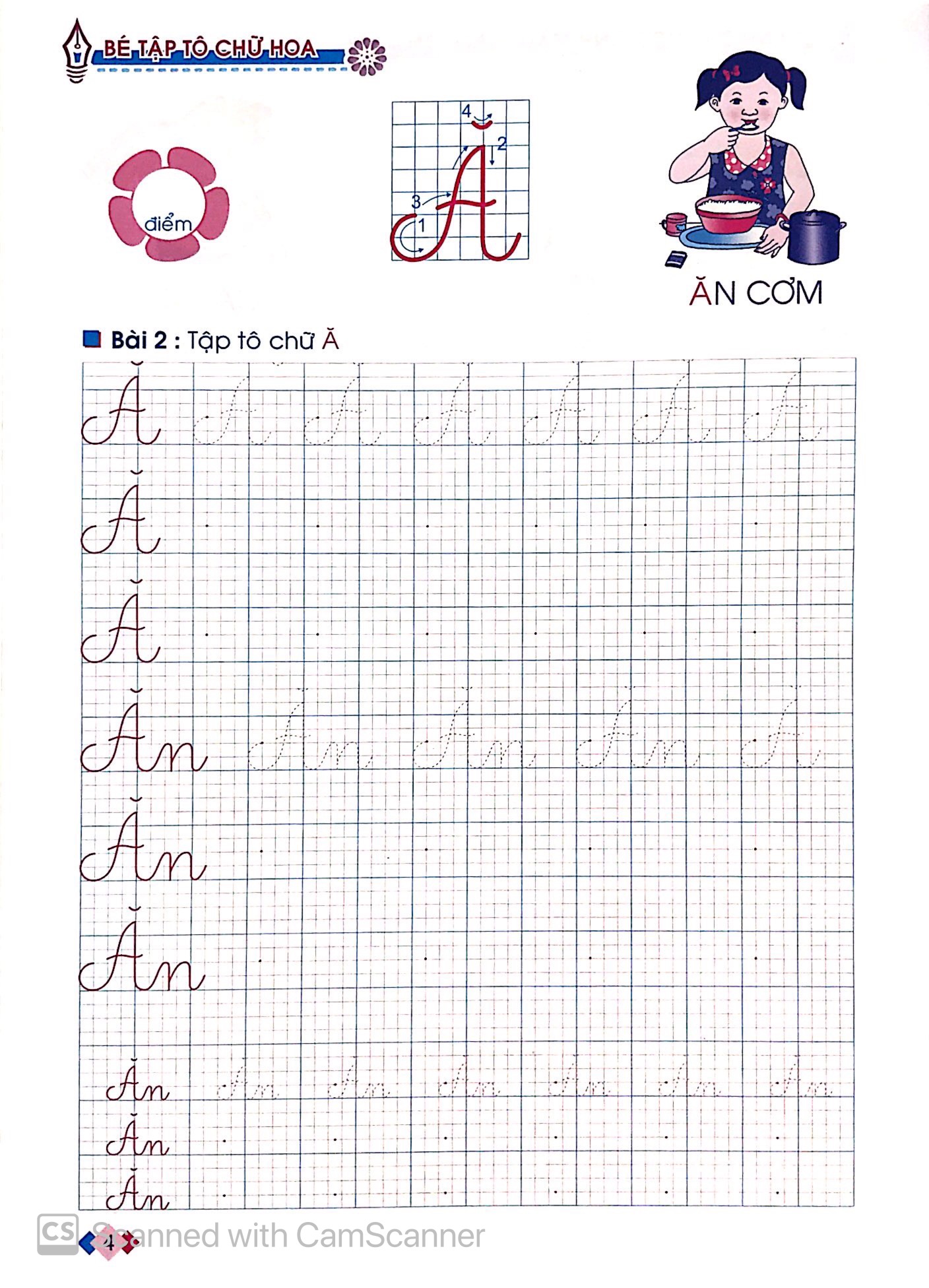 tủ sách cho bé vào lớp 1 - bé tập tô chữ hoa dành cho học sinh mẫu giáo lớn - Ảnh 4