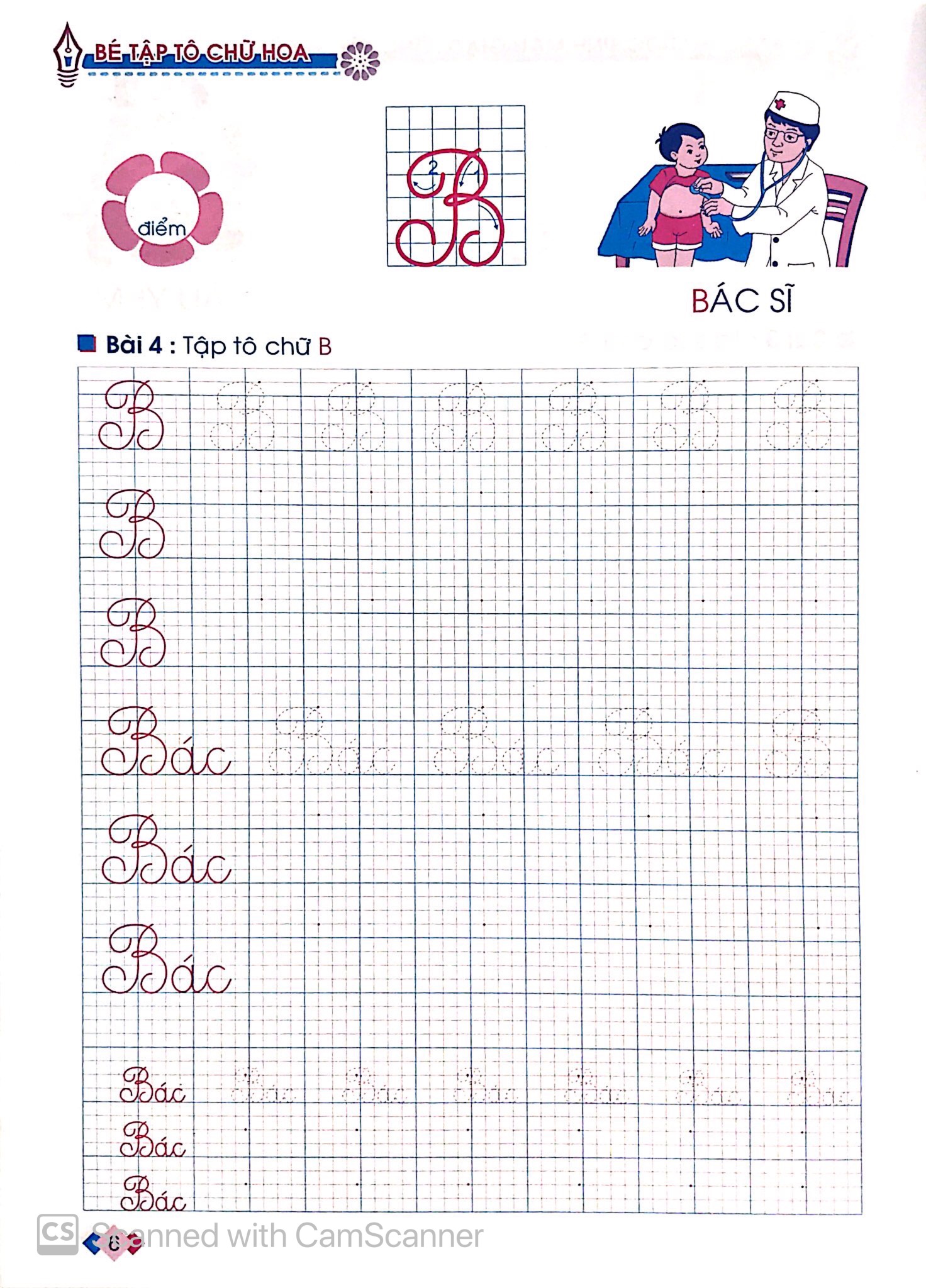 tủ sách cho bé vào lớp 1 - bé tập tô chữ hoa dành cho học sinh mẫu giáo lớn - Ảnh 6