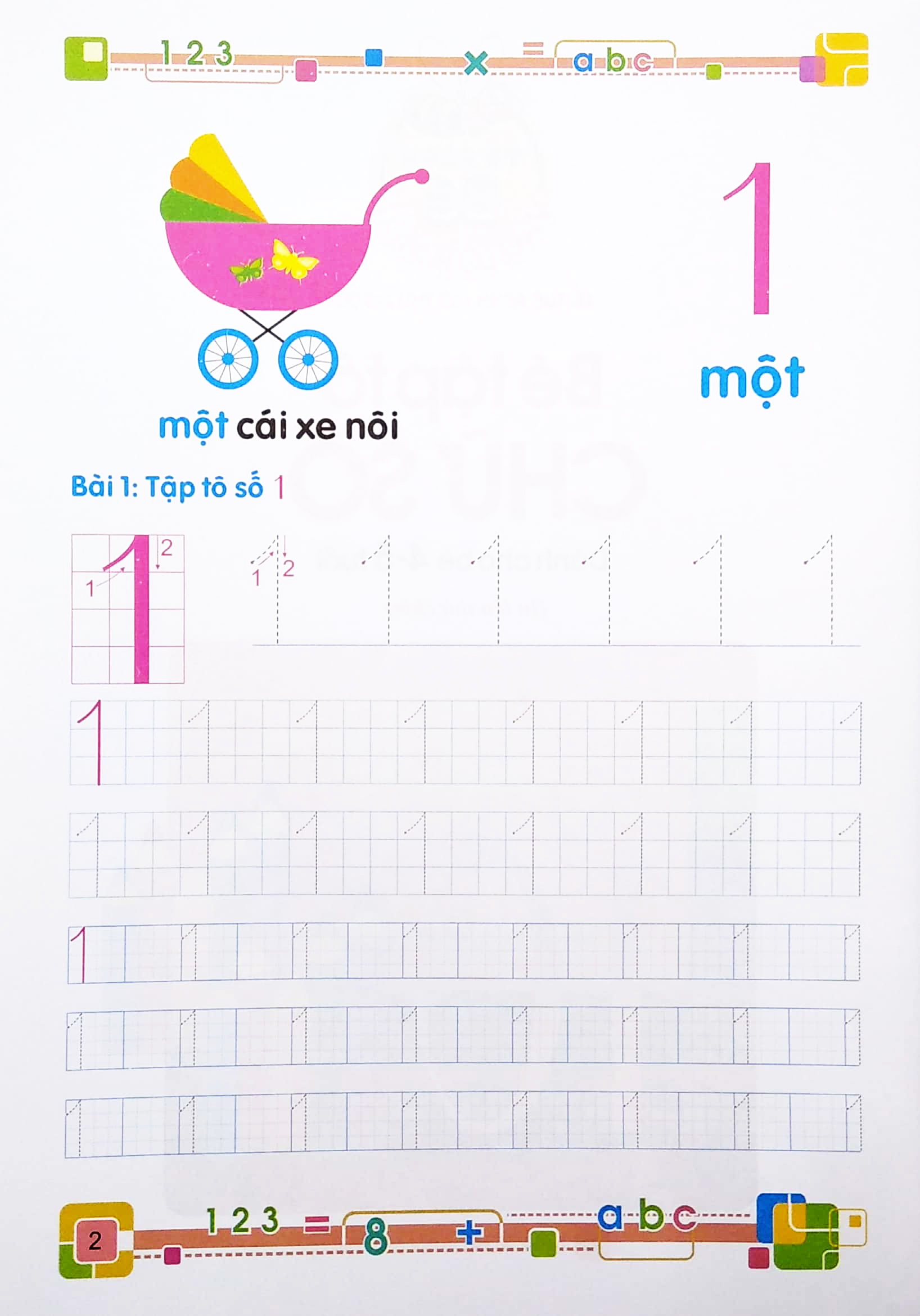 tủ sách cho bé vào lớp 1 - bé tập tô chữ số - dành cho bé 4-5 tuổi (tái bản 2022) - Ảnh 3