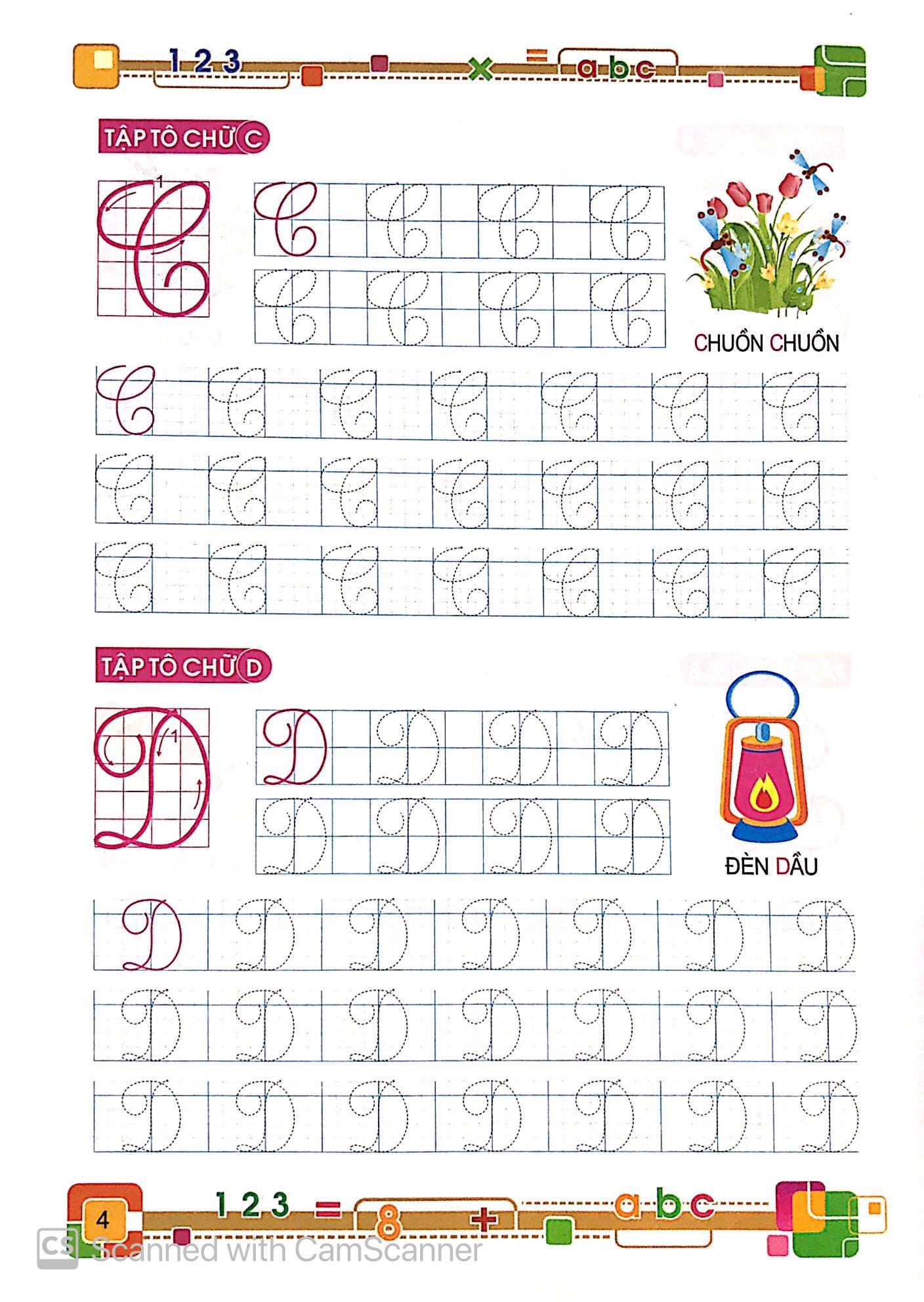 tủ sách cho bé vào lớp 1 - bé tập tô chữ viết hoa (dành cho bé 4-5 tuổi) (tái bản 2023) - Ảnh 4