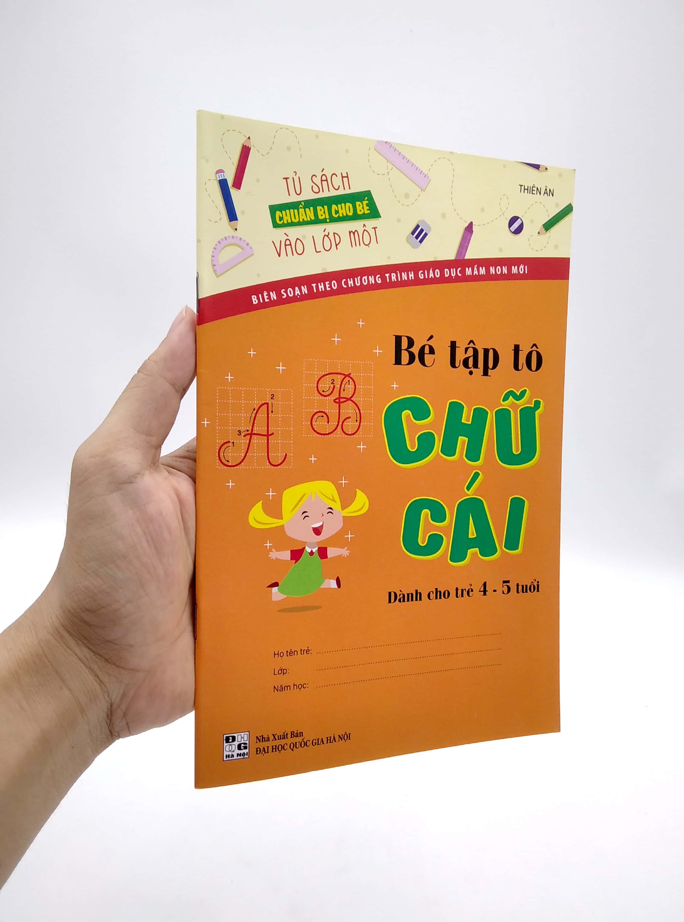tủ sách chuẩn bị cho bé vào lớp 1 - bé tô màu chữ cái (4-5 tuổi) - Ảnh 7