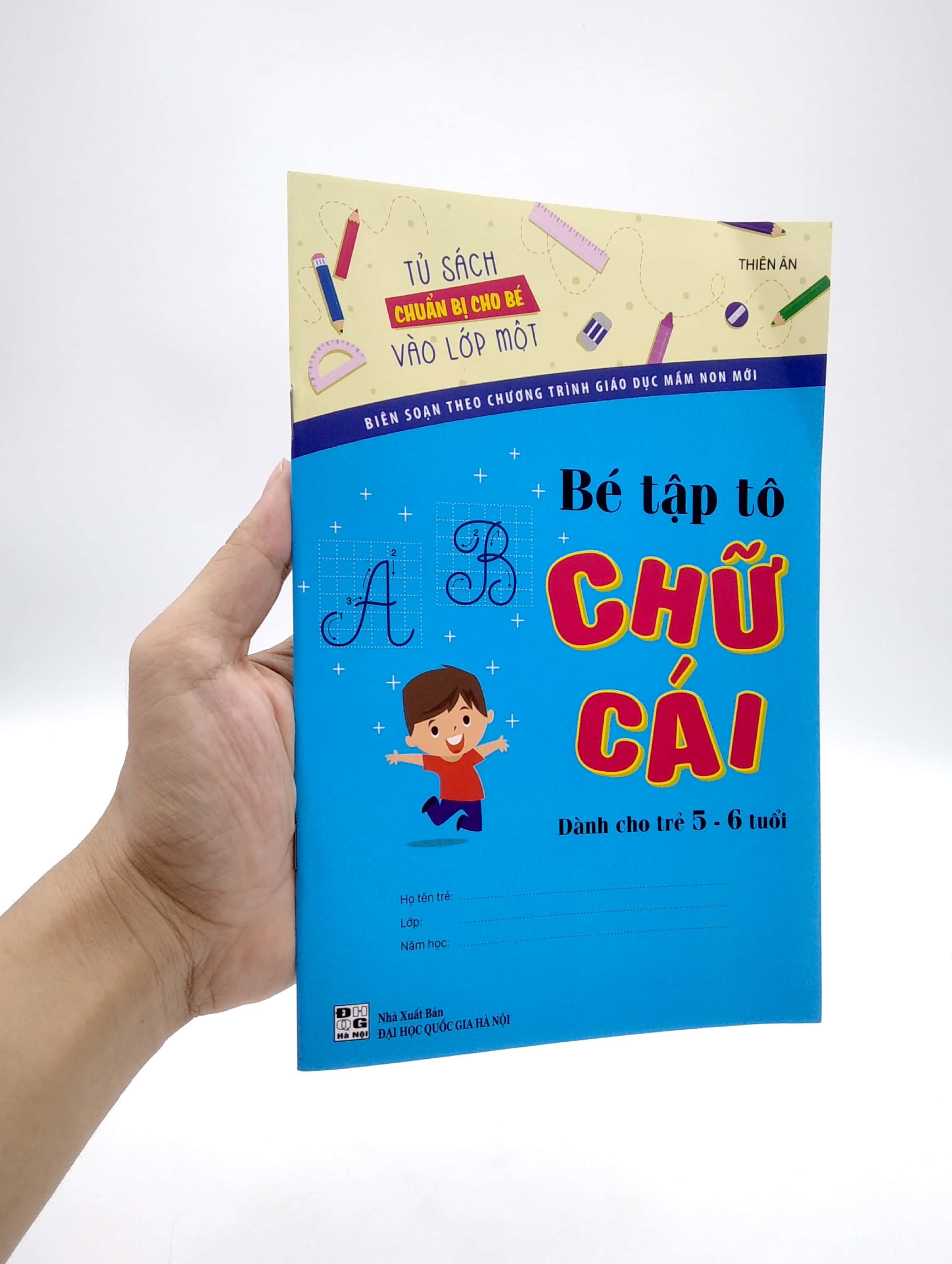 tủ sách chuẩn bị cho bé vào lớp 1 - bé tô màu chữ cái (5-6 tuổi) - Ảnh 7