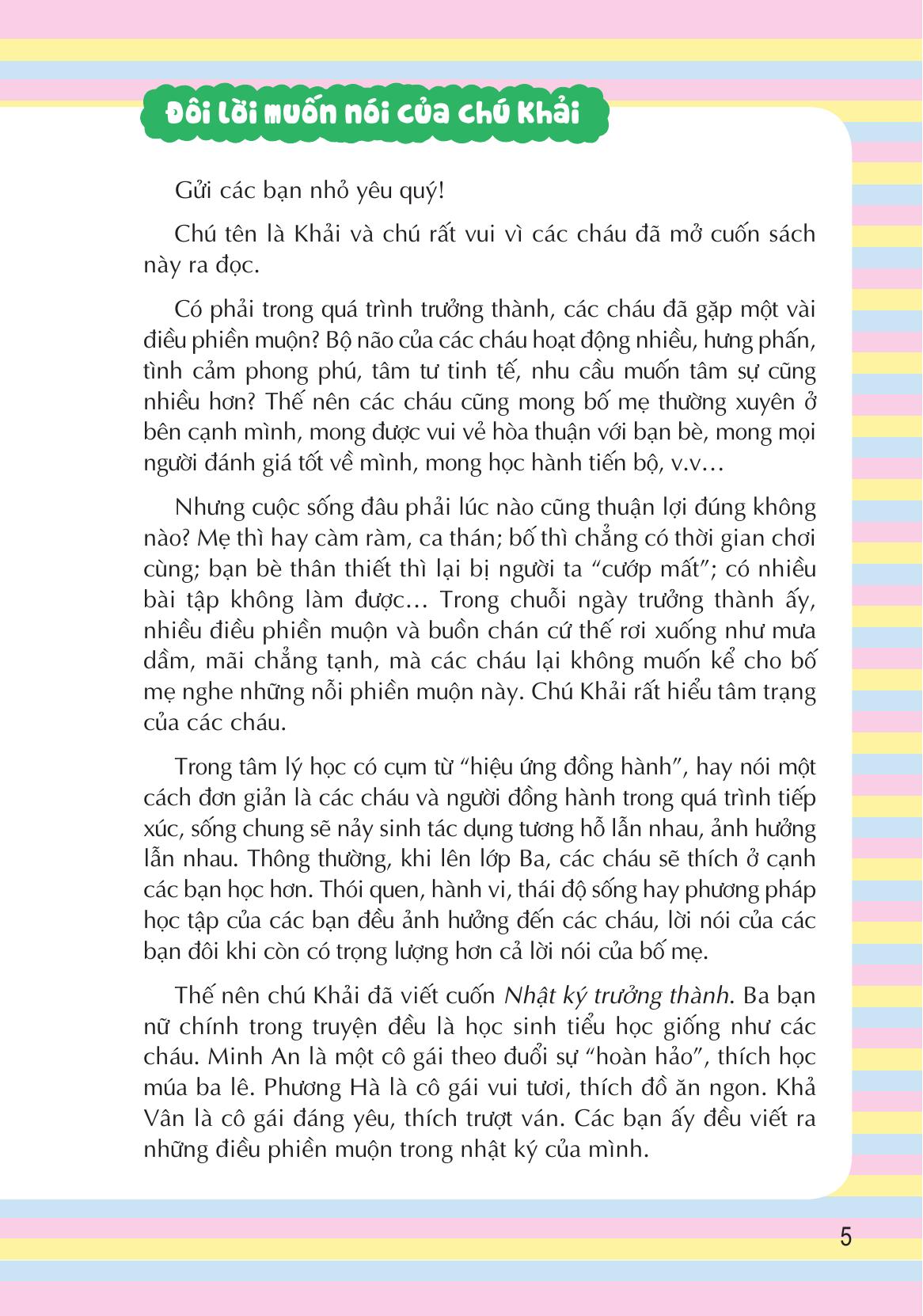 tủ sách cùng con trưởng thành - nhật ký trưởng thành - bố mẹ mình vẫn là tốt nhất - Ảnh 5