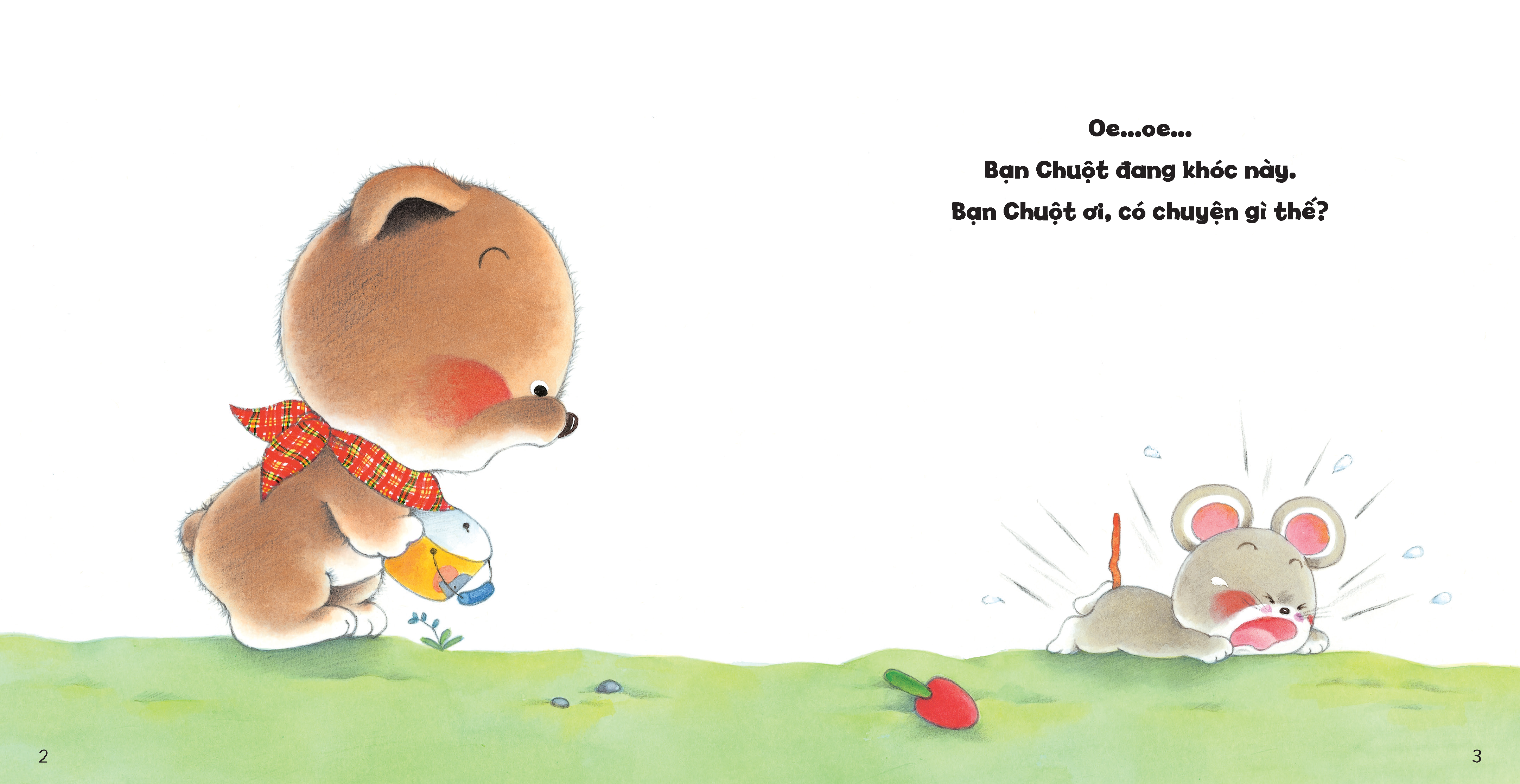 tủ sách ehon cho bé - bạn nào đang khóc nhỉ?​ - bìa cứng - Ảnh 3