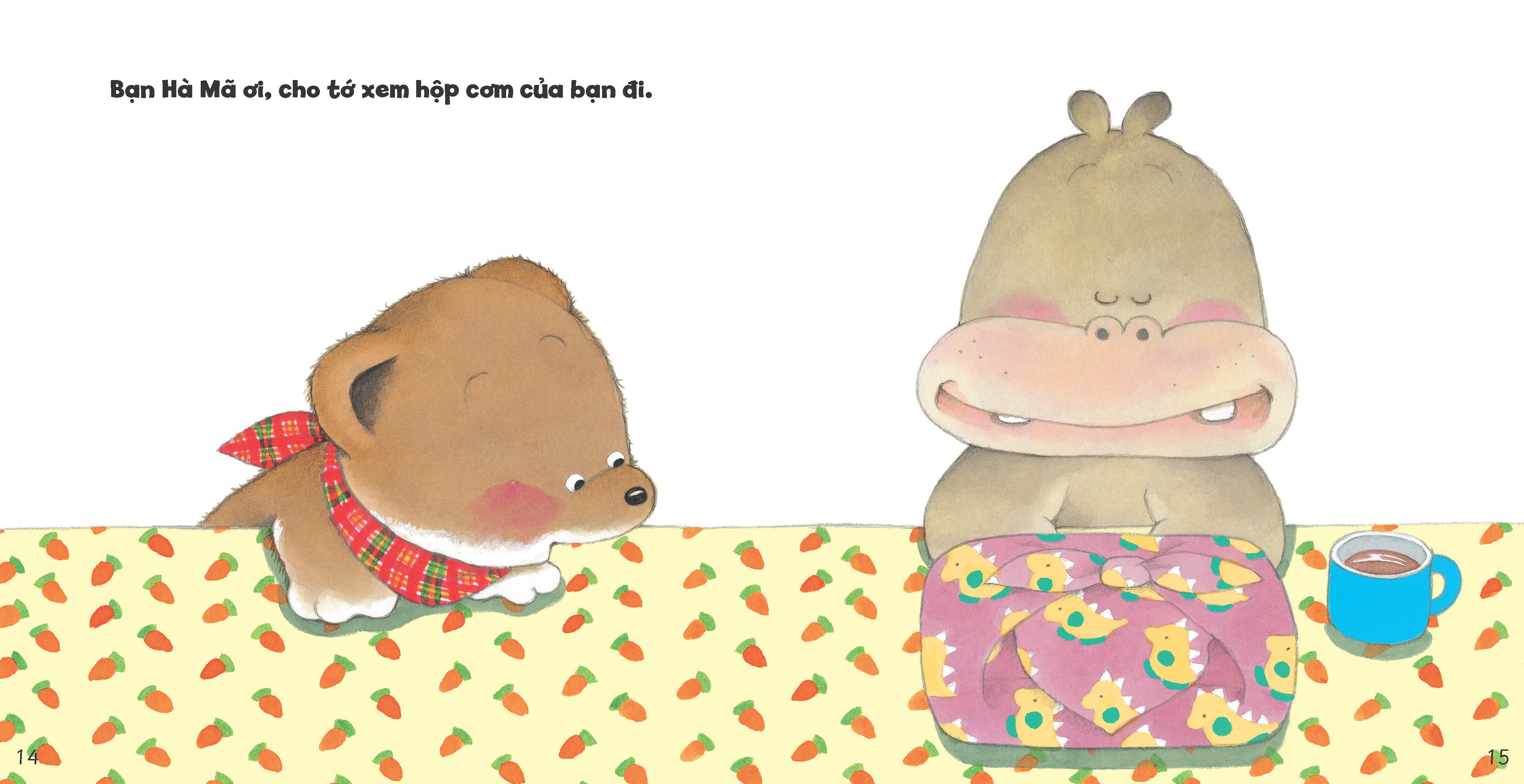 tủ sách ehon cho bé - cơm hộp ngon quá! - bìa cứng - Ảnh 5