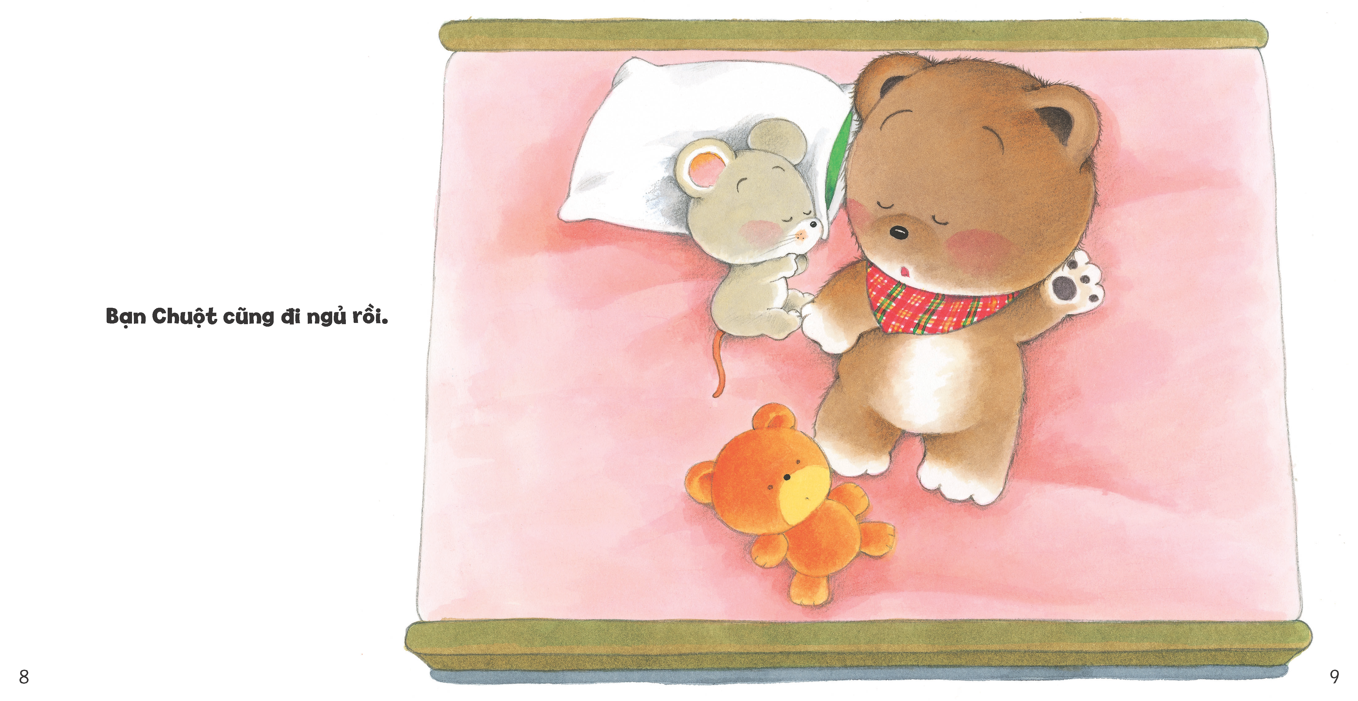 tủ sách ehon cho bé - đến giờ ngủ rồi - bìa cứng - Ảnh 4