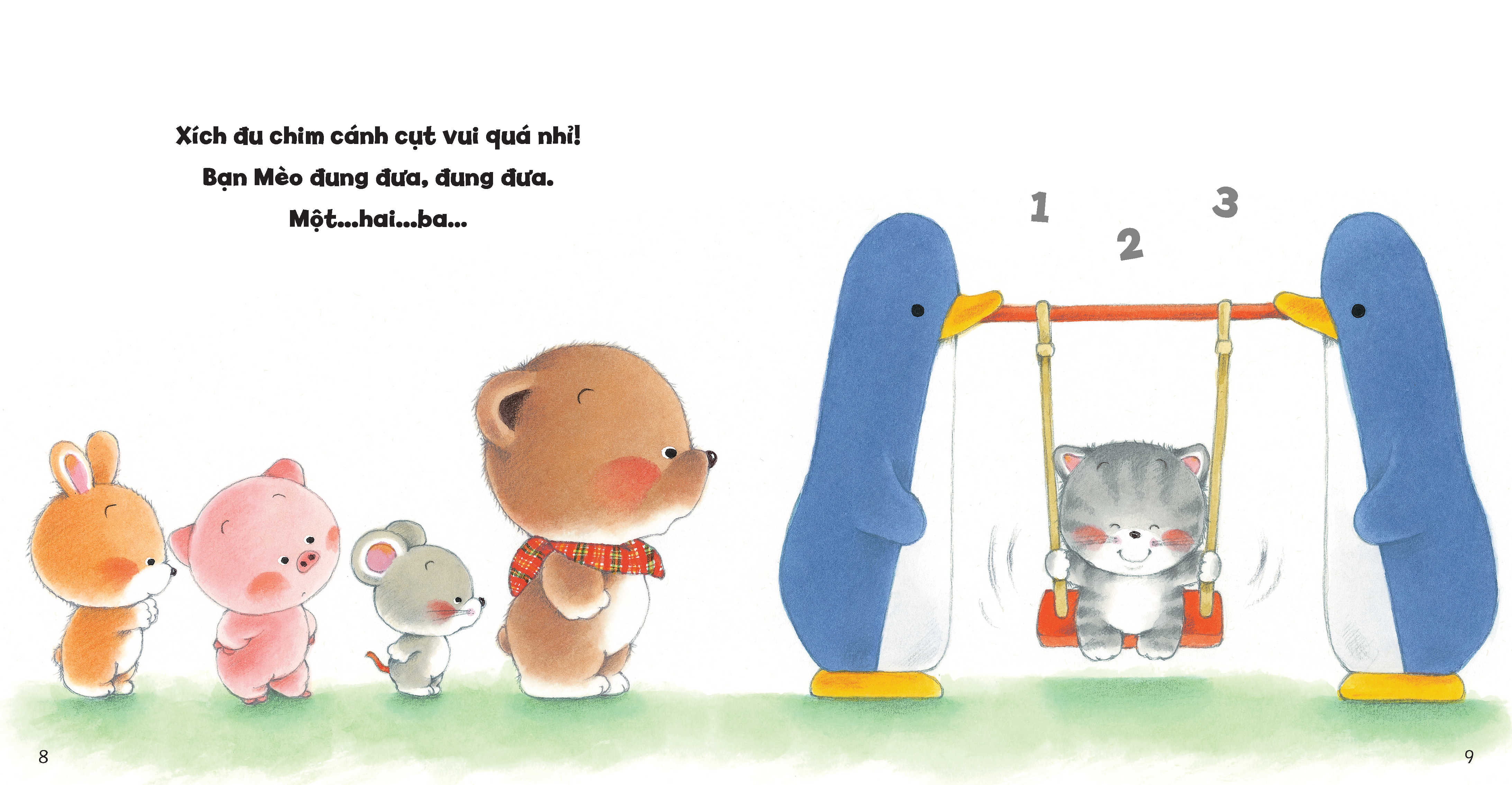 tủ sách ehon cho bé - xếp hàng chờ đến lượt​ - bìa cứng - Ảnh 5