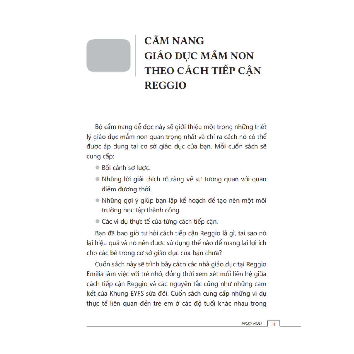 Tủ Sách Giáo Dục Mầm Non IPER - Cẩm Nang Giáo Dục Mầm Non Theo Cách Tiếp Cận Reggio - Ảnh 5