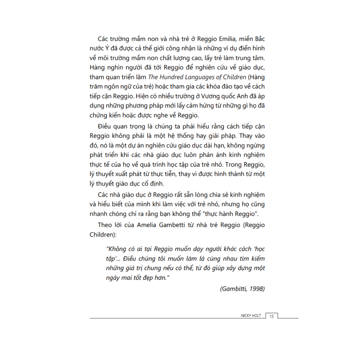 Tủ Sách Giáo Dục Mầm Non IPER - Cẩm Nang Giáo Dục Mầm Non Theo Cách Tiếp Cận Reggio - Ảnh 8