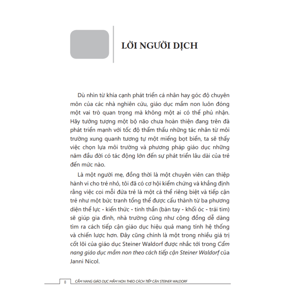 Tủ Sách Giáo Dục Mầm Non IPER - Cẩm Nang Giáo Dục Mầm Non Theo Cách Tiếp Cận Steiner Waldorf - Ảnh 4