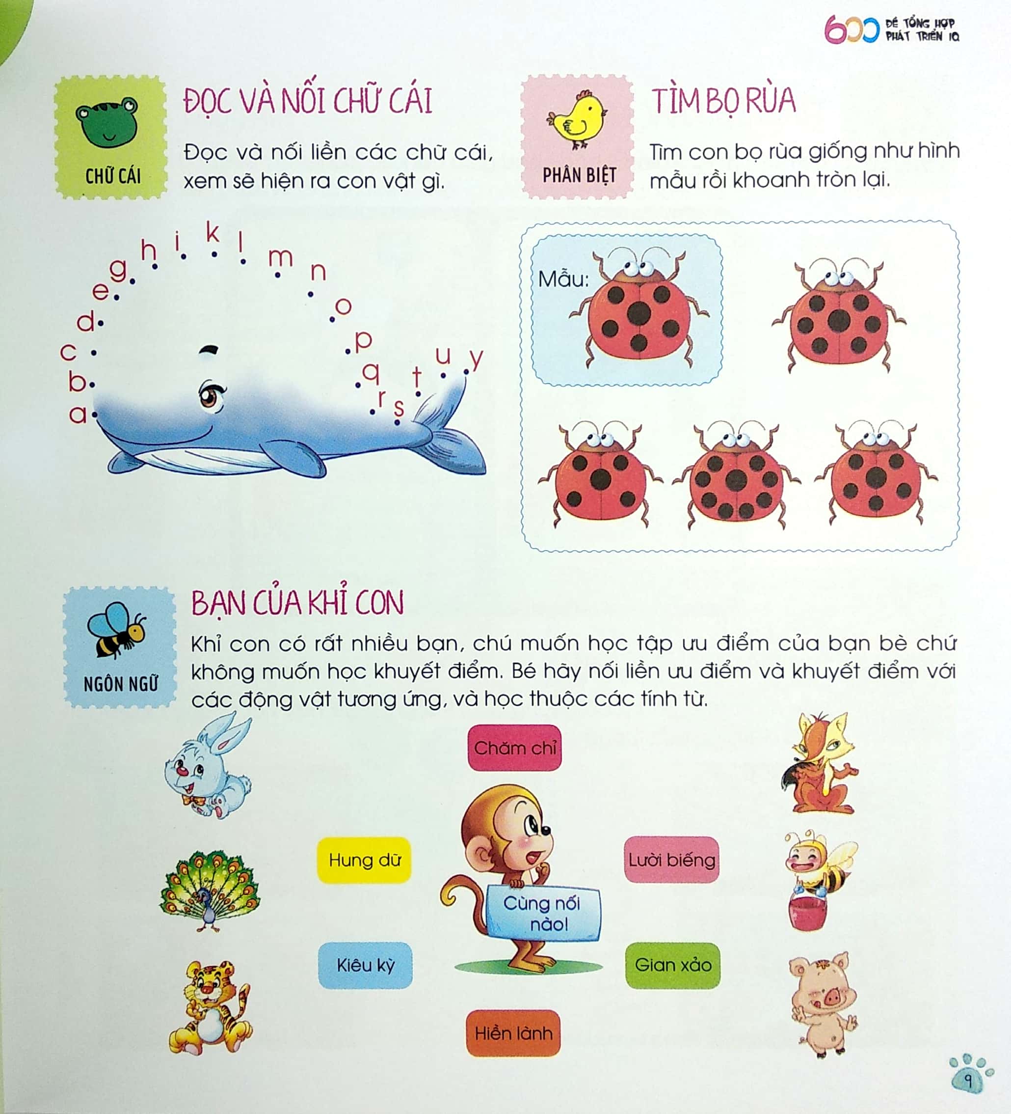 tủ sách giáo dục sớm - 600 đề tổng hợp phát triển iq -1 - Ảnh 7