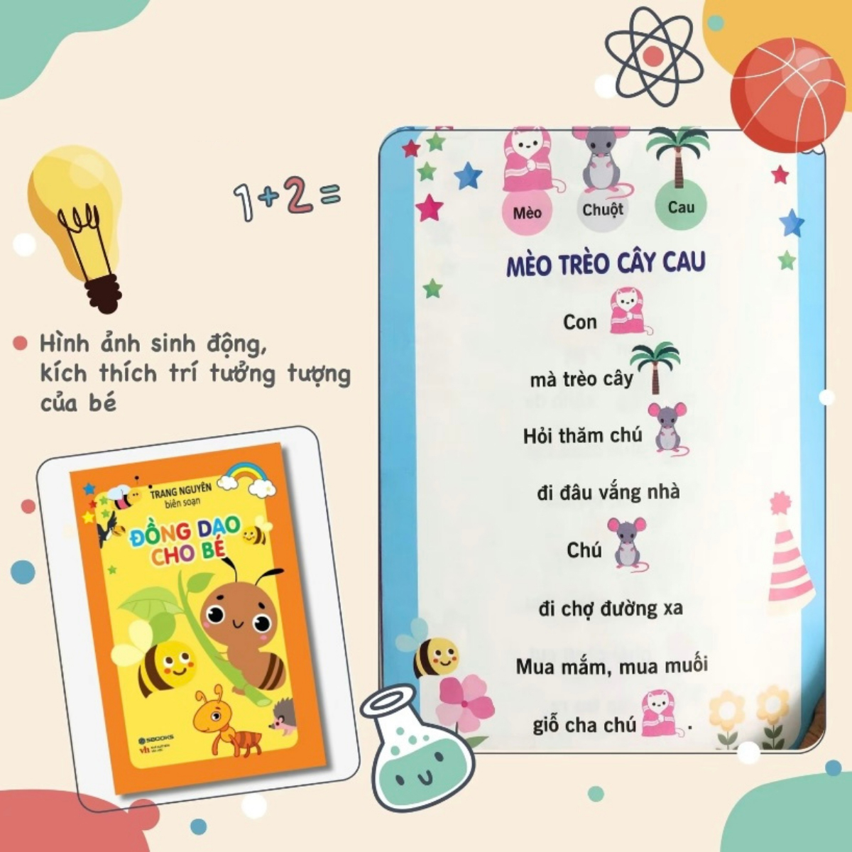 Tủ Sách Giáo Dục Sớm Cho Bé 0-6 Tuổi: Đồng Dao - Câu Đố - Truyện Cổ Tích - Ngụ Ngôn (Bộ 4 Cuốn) - Ảnh 4