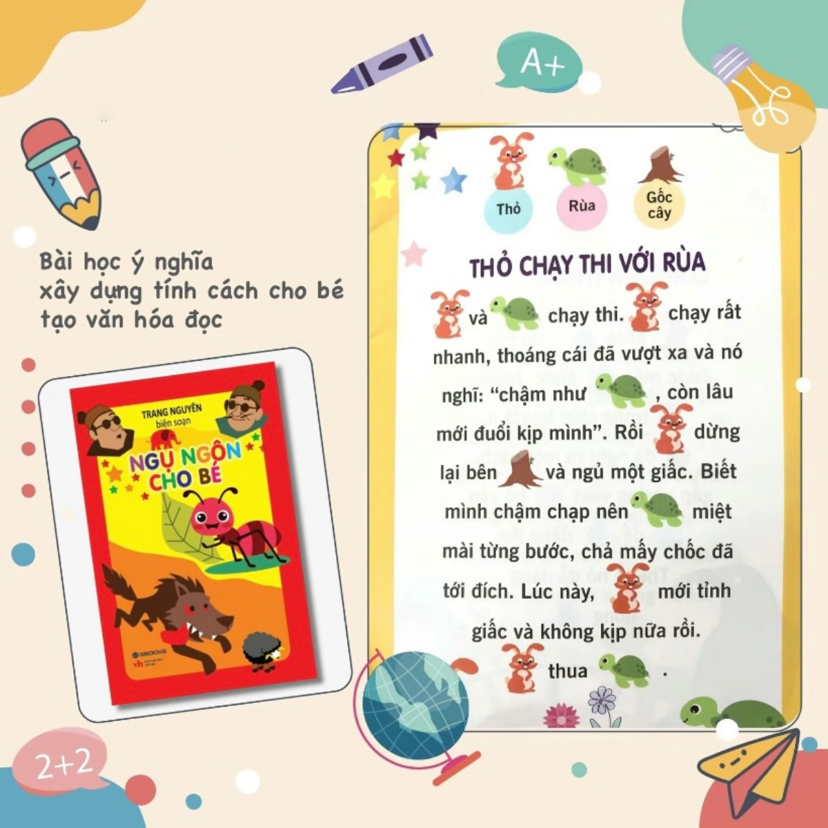 Tủ Sách Giáo Dục Sớm Cho Bé 0-6 Tuổi: Đồng Dao - Câu Đố - Truyện Cổ Tích - Ngụ Ngôn (Bộ 4 Cuốn) - Ảnh 5