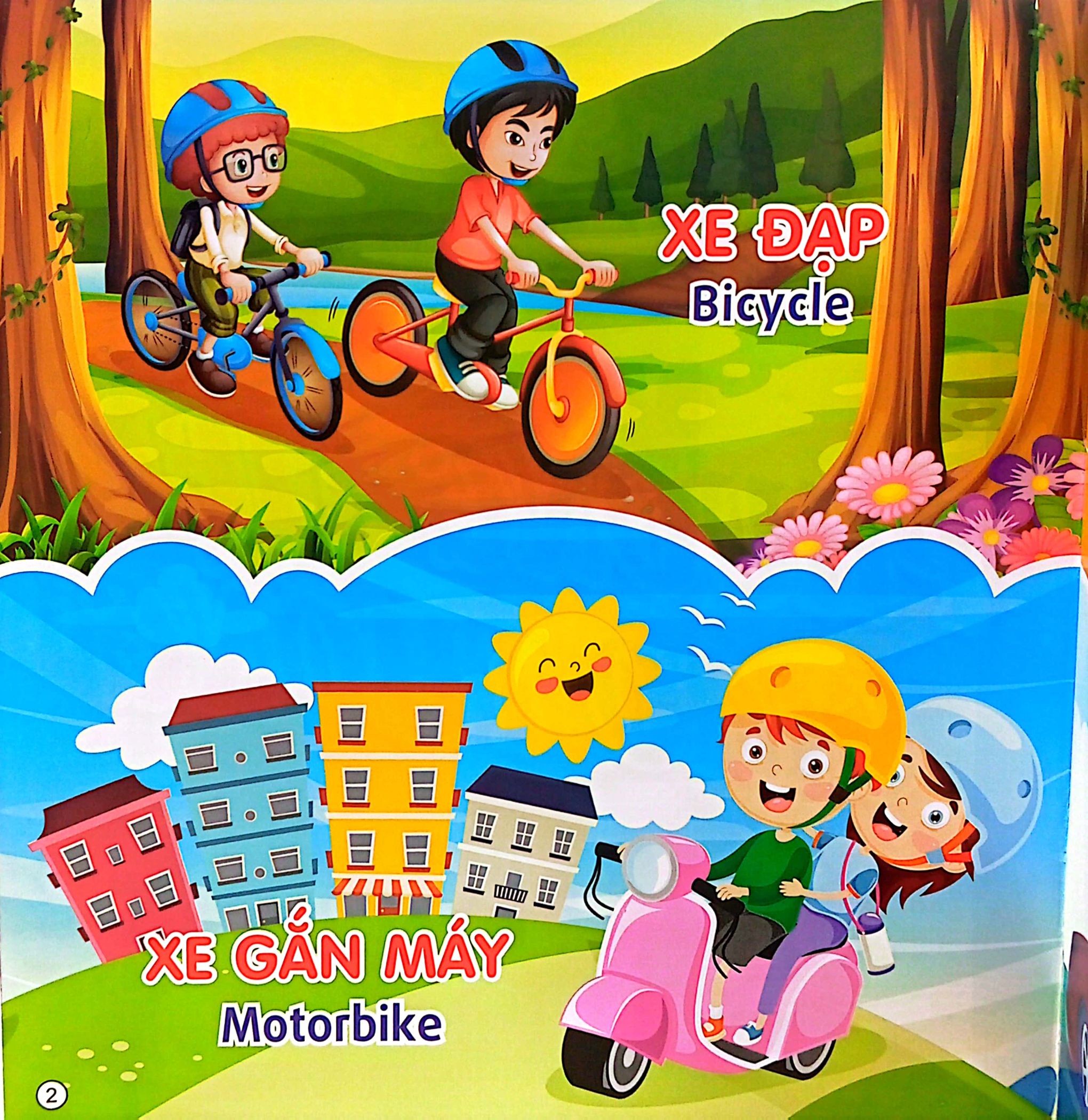 tủ sách học tiếng anh bằng hình - su su nhận biết - phương tiện giao thông - Ảnh 3