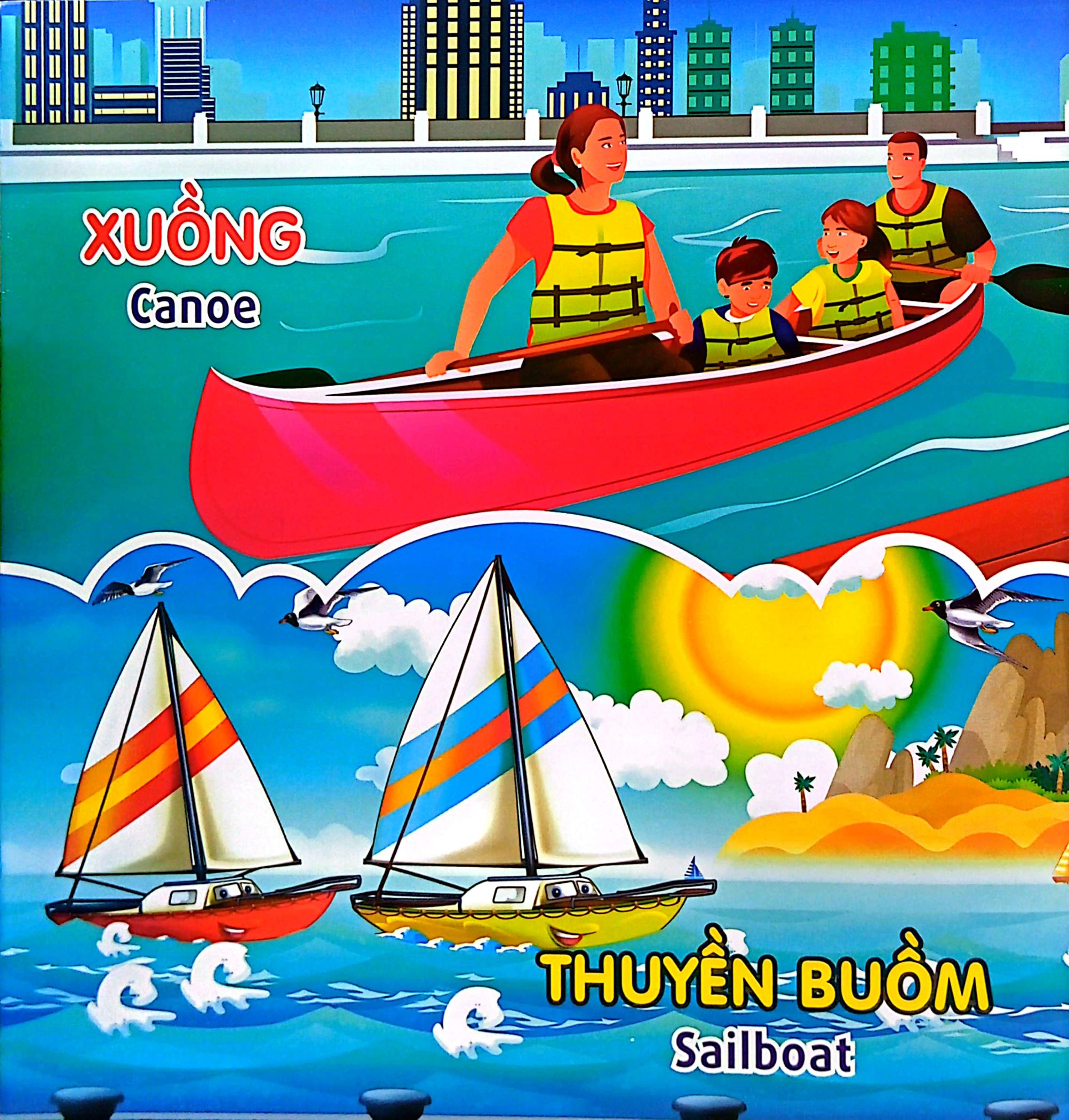 tủ sách học tiếng anh bằng hình - su su nhận biết - phương tiện giao thông - Ảnh 6