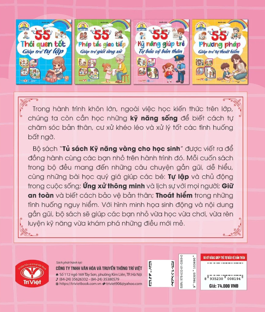 Tủ Sách Kỹ Năng Vàng Cho Học Sinh - 55 Phương Pháp Giúp Trẻ Tự Thoát Hiểm - Ảnh 6
