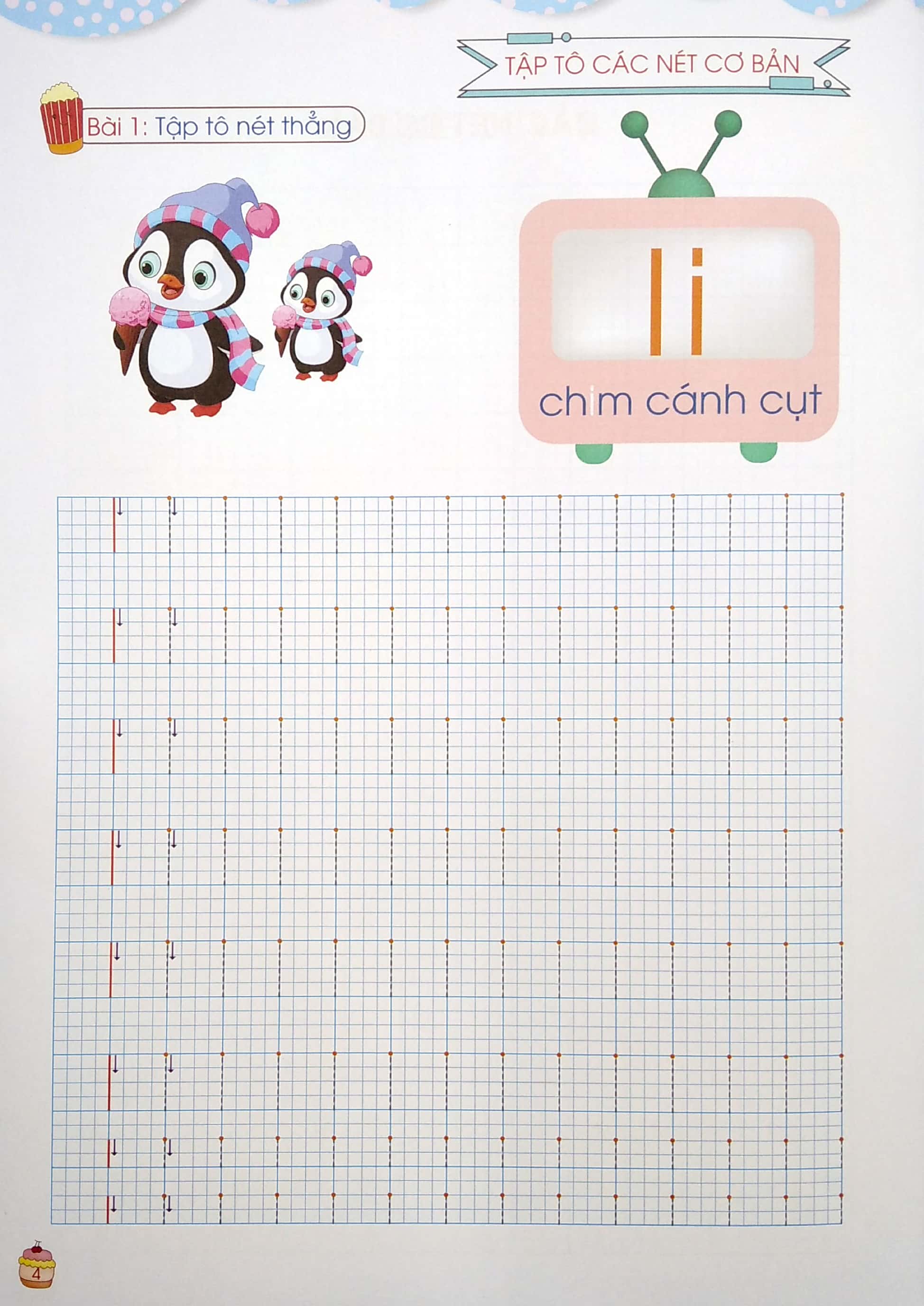 tủ sách mầm non - bé tập tô - các nét cơ bản - Ảnh 6