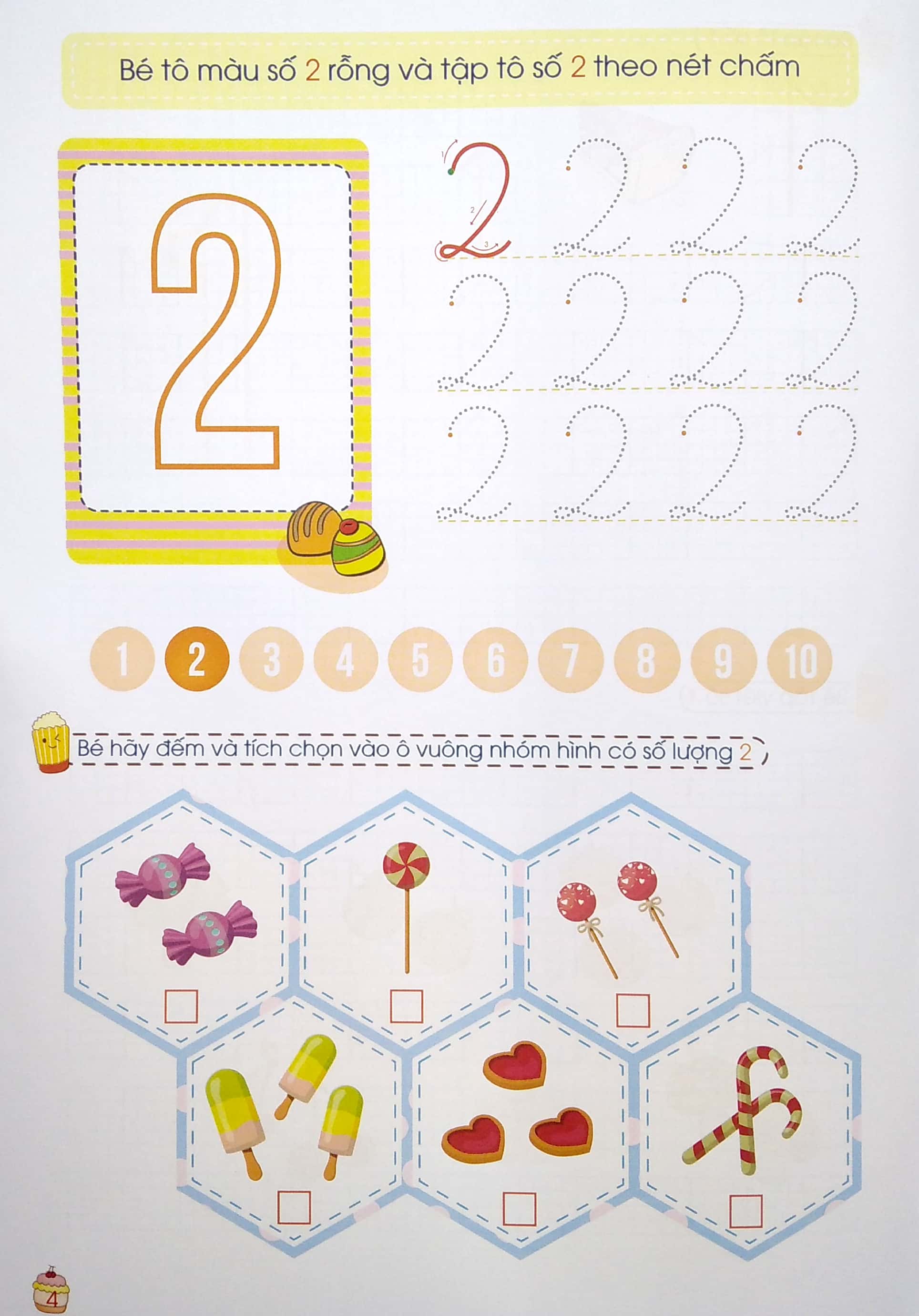 tủ sách mầm non - bé tập tô - chữ số - Ảnh 6