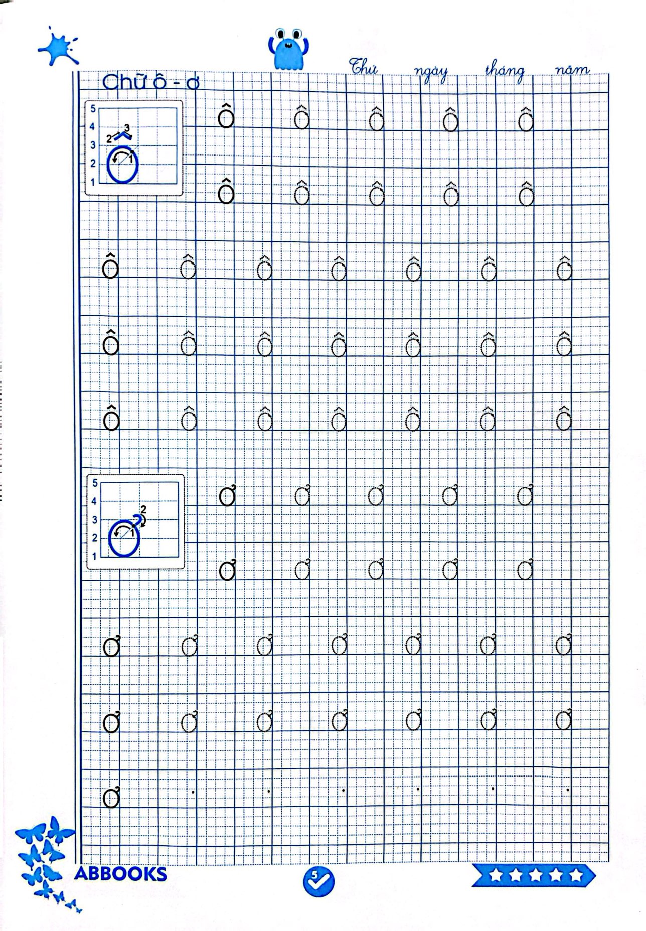 Tủ Sách Măng Non - Học Tại Nhà Cùng Con - Vở Ô Ly Tập Tô Chữ Thường - Dành Cho 4-6 Tuổi - Ảnh 6