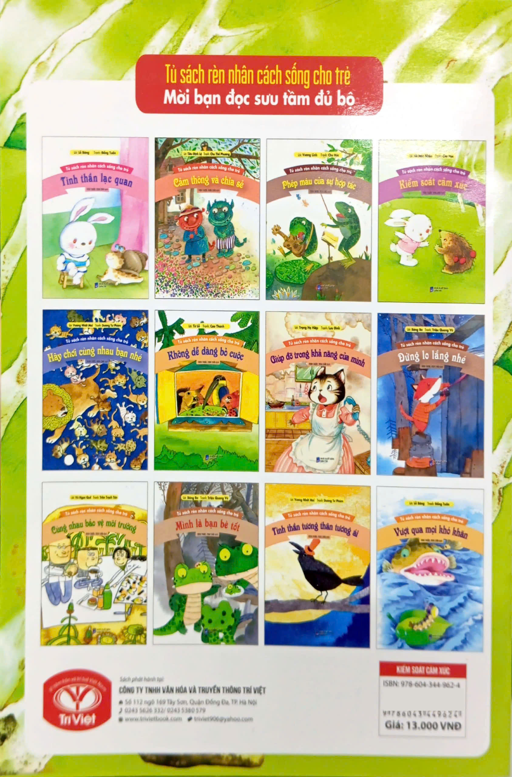 tủ sách rèn nhân cách sống cho trẻ - kiểm soát cảm xúc (tái bản) - Ảnh 8