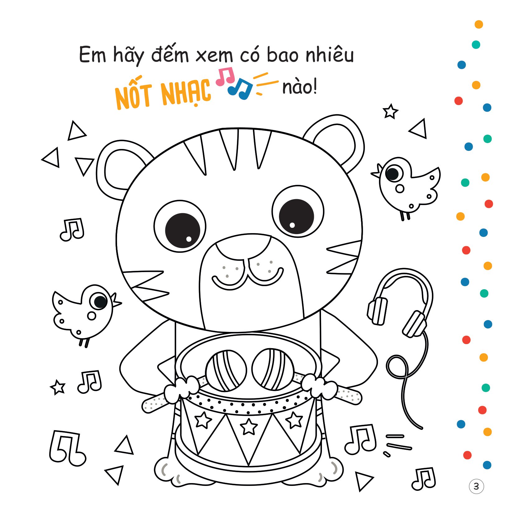 tủ sách sáng tạo - tô màu ngộ nghĩnh - âm nhạc - Ảnh 4