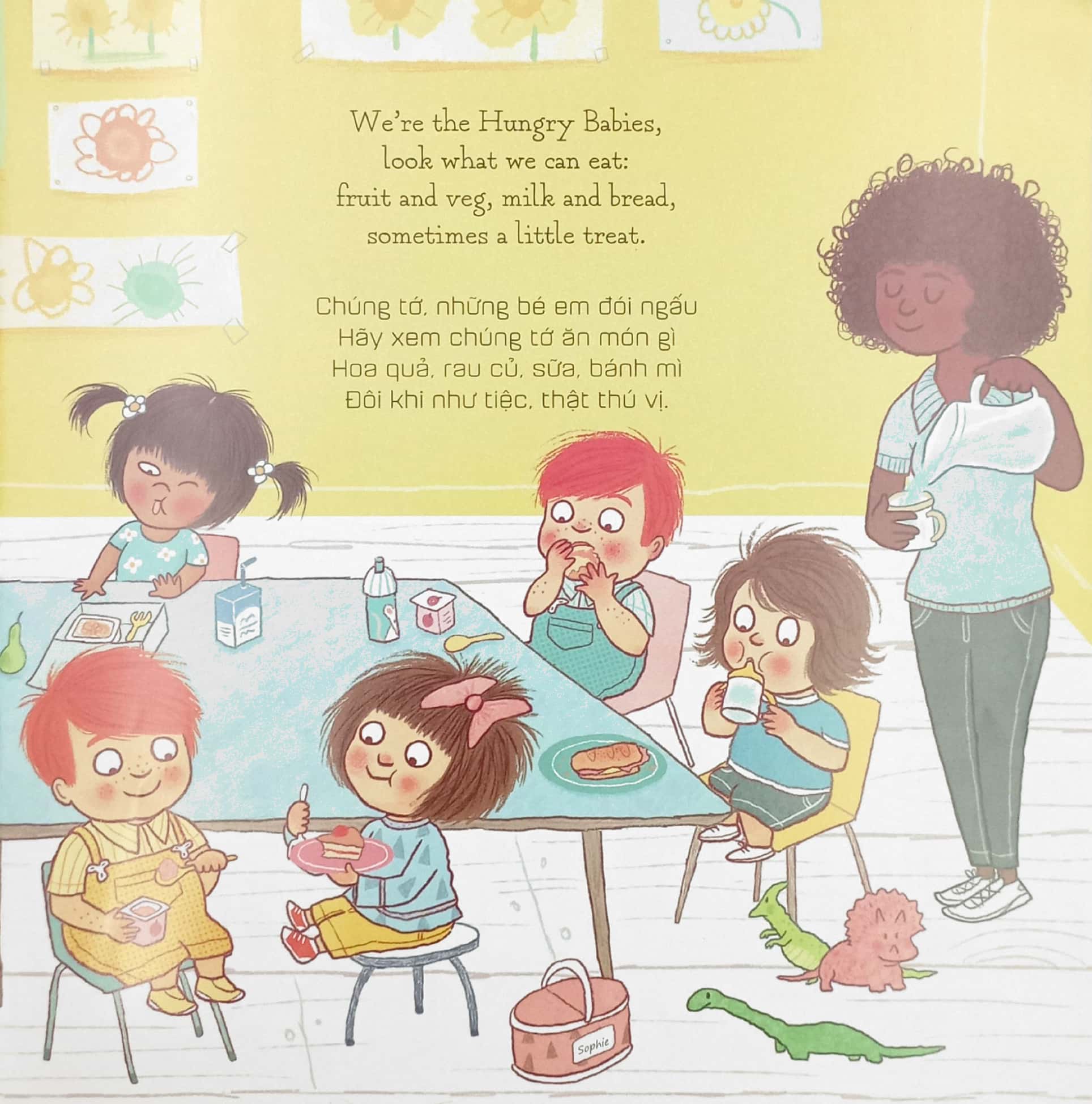 tủ sách thiếu nhi tuổi 2+ - hungry babies - những bé em đói ngấu (tái bản 2023) - Ảnh 4