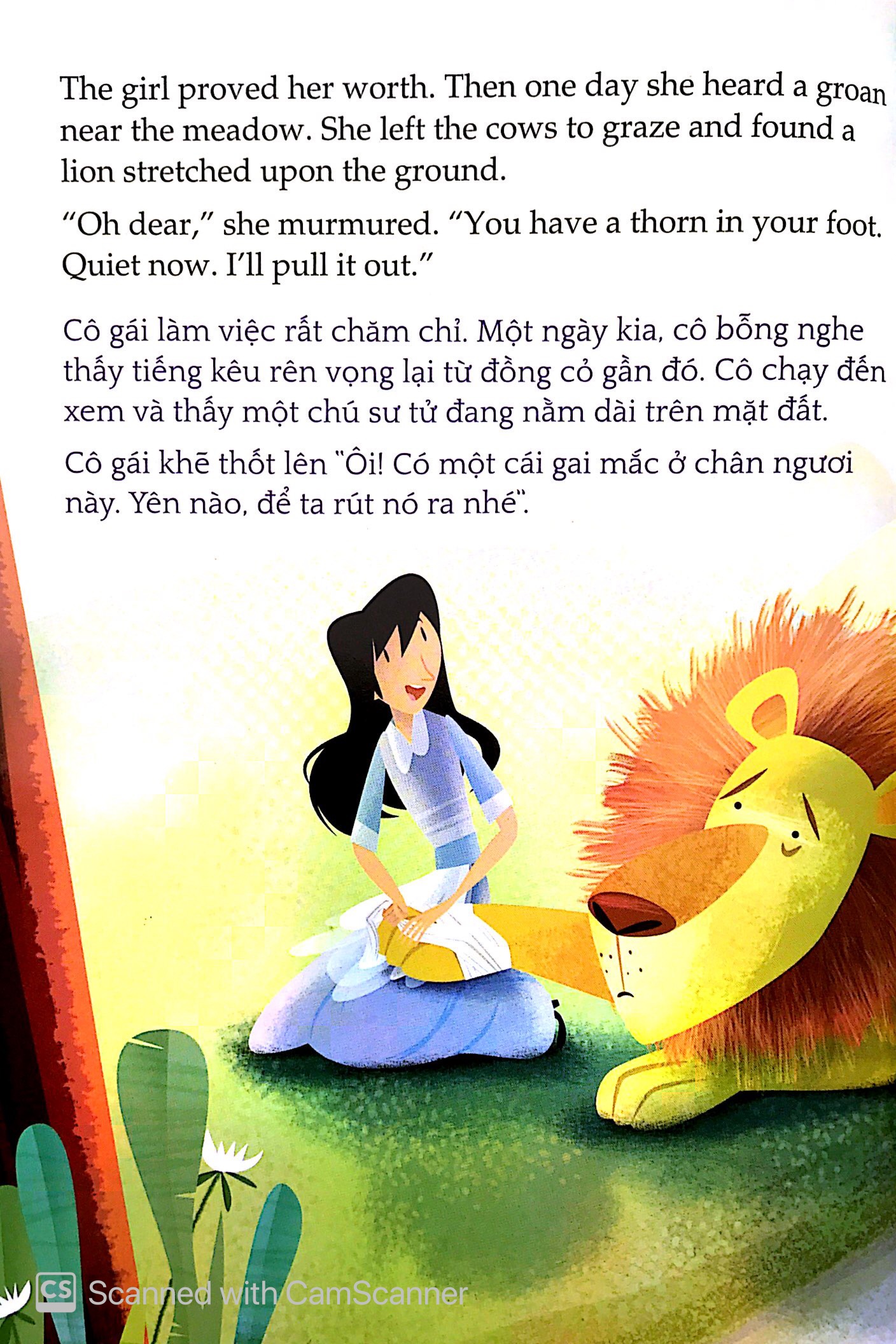 tủ sách túi khôn nhân loại - chú sư tử bị thương - Ảnh 4