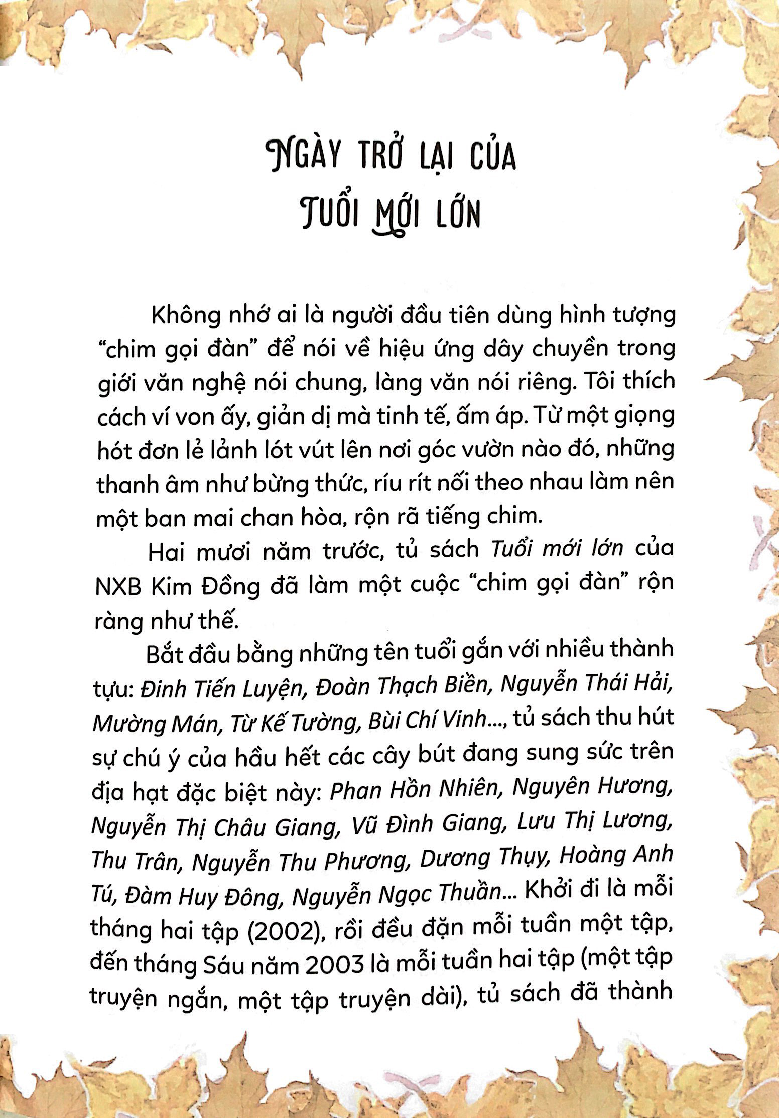 tủ sách tuổi mới lớn - ba chàng trai, một cô gái và những chiếc lá - Ảnh 3