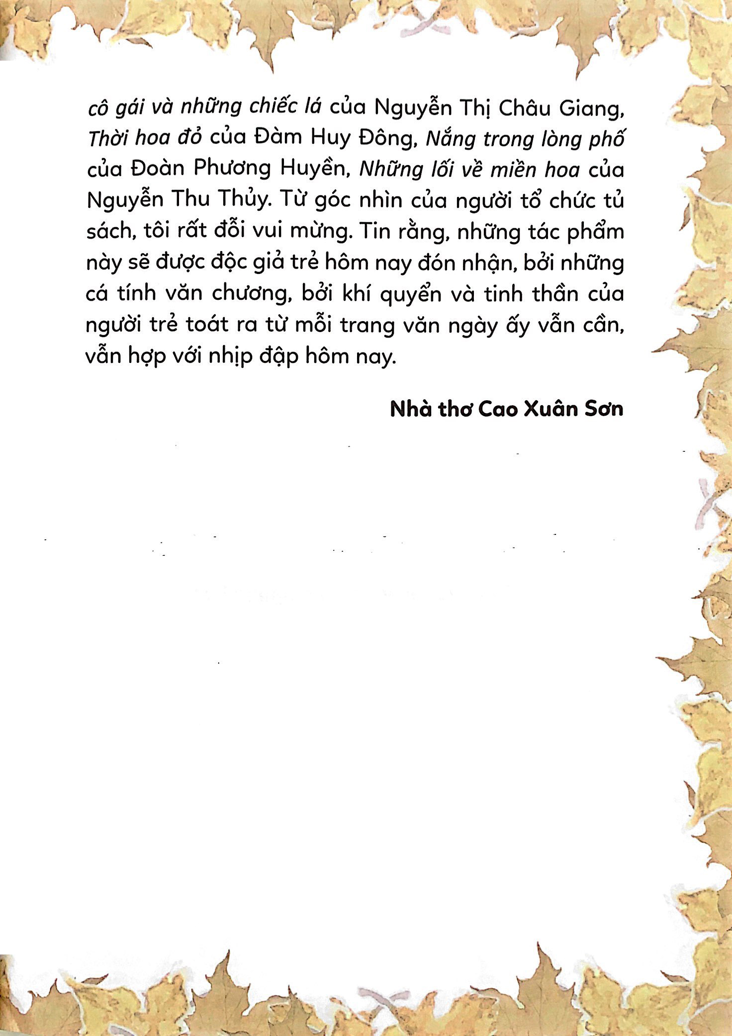 tủ sách tuổi mới lớn - ba chàng trai, một cô gái và những chiếc lá - Ảnh 5