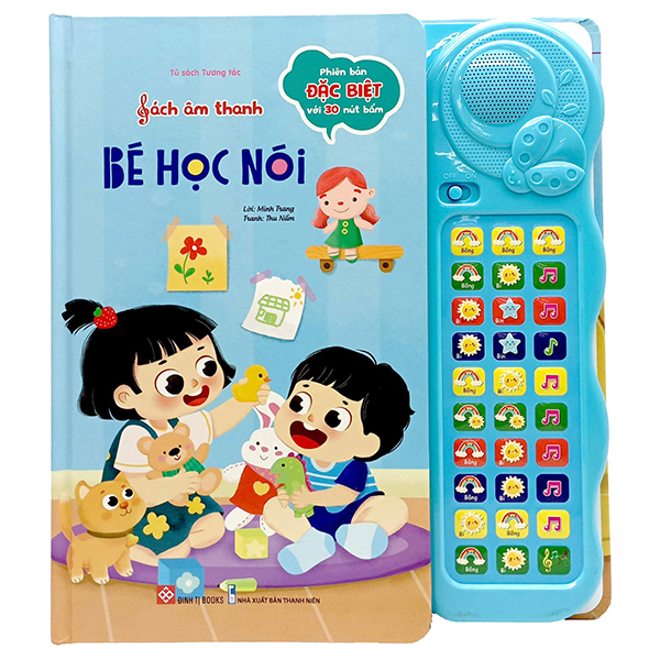 tủ sách tương tác - sách âm thanh - bé học nói - phiên bản đặc biệt với 30 nút bấm