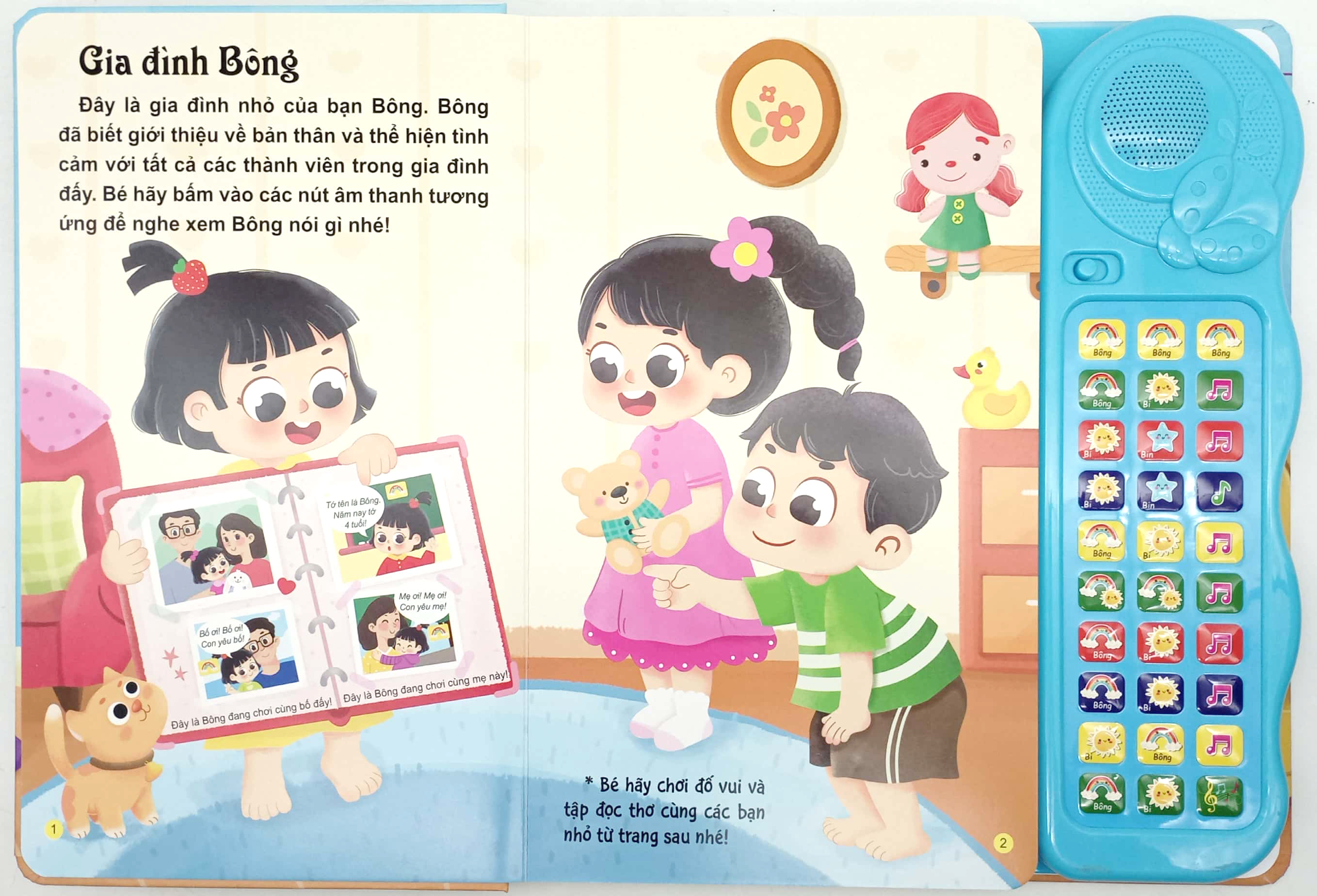 tủ sách tương tác - sách âm thanh - bé học nói - phiên bản đặc biệt với 30 nút bấm - Ảnh 3