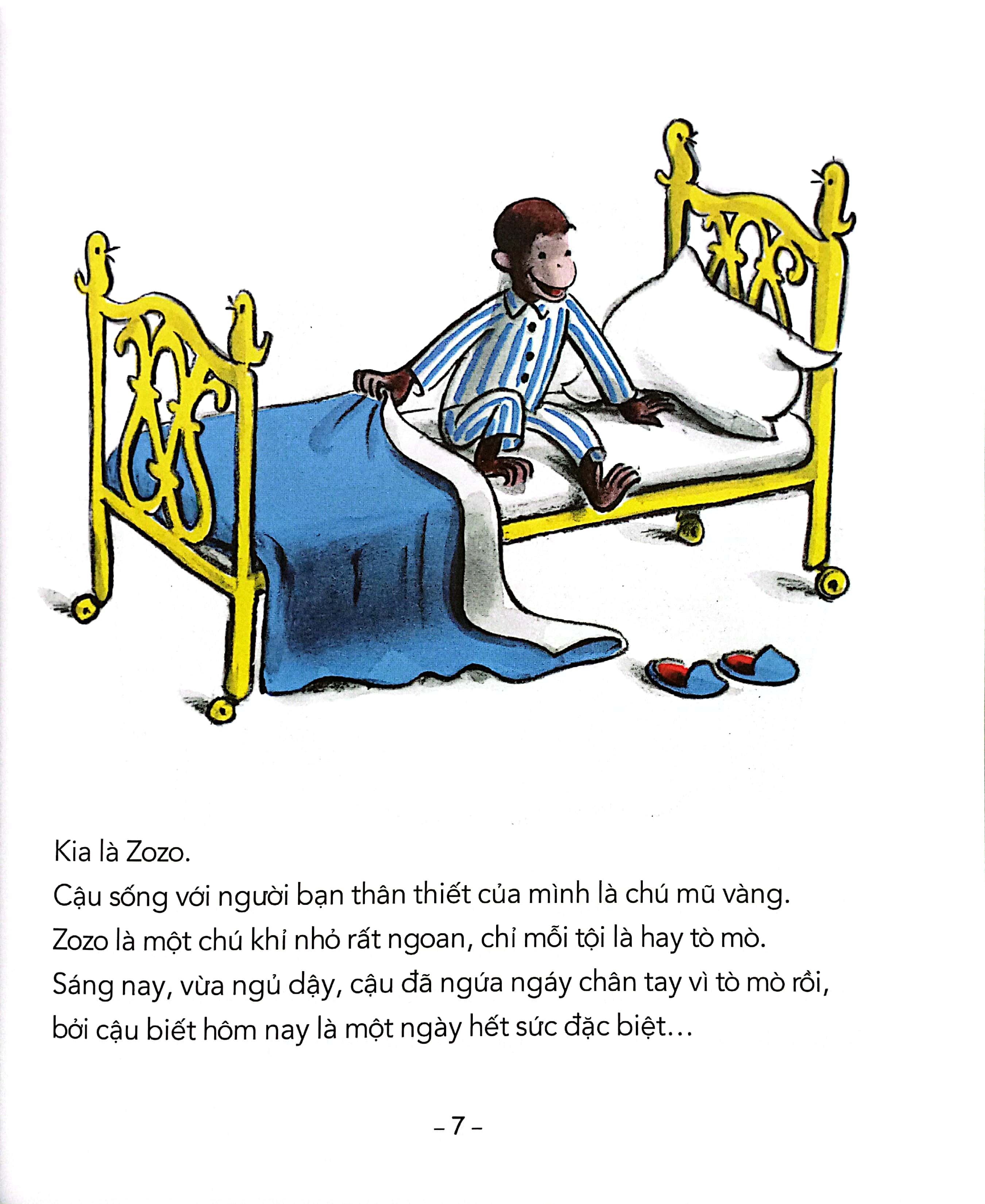 tủ sách văn học thiếu nhi kinh điển - zozo chú khỉ hiếu kỳ - khỉ zozo đạp xe - Ảnh 5