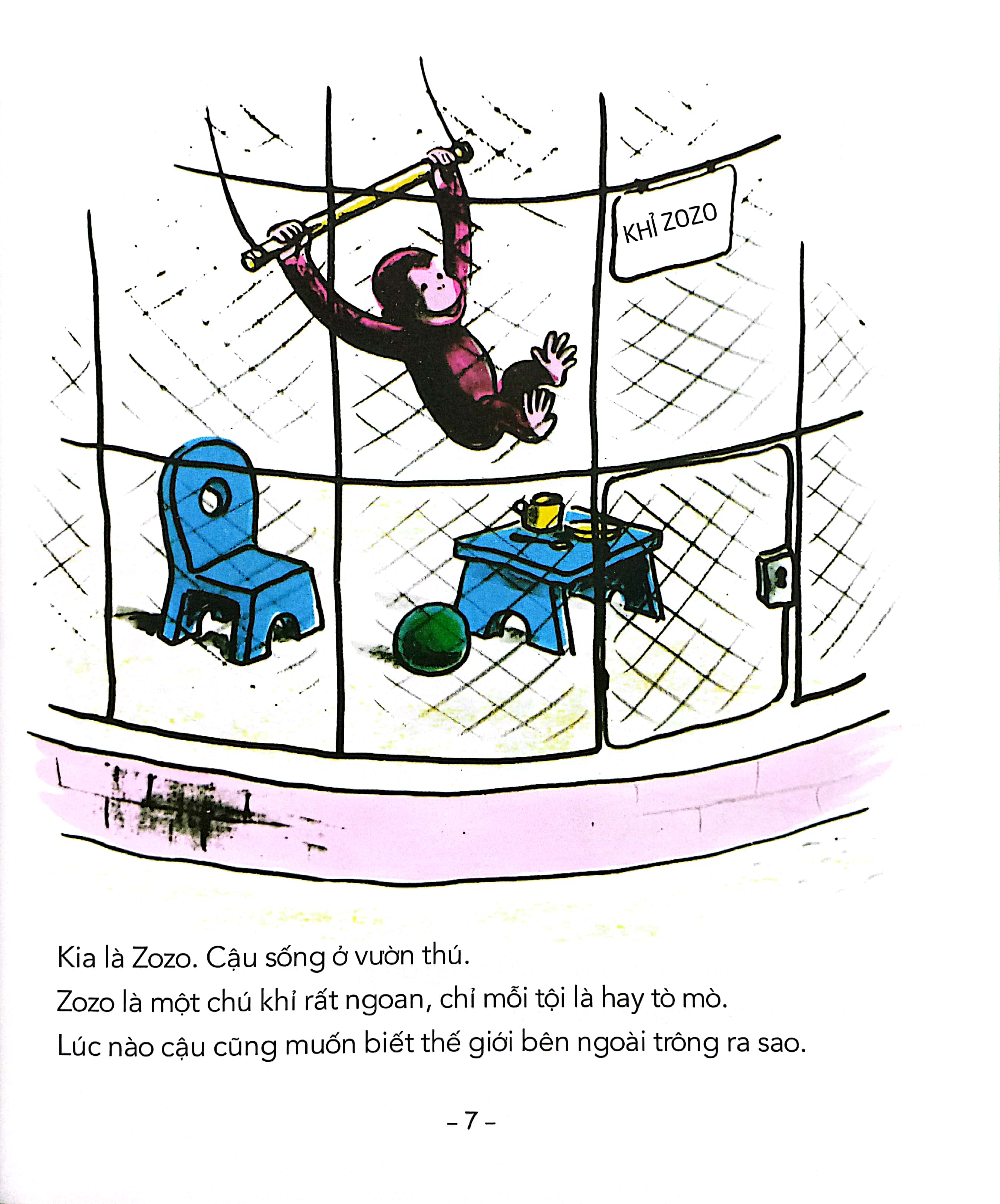 tủ sách văn học thiếu nhi kinh điển - zozo chú khỉ hiếu kỳ - khỉ zozo đi làm - Ảnh 5