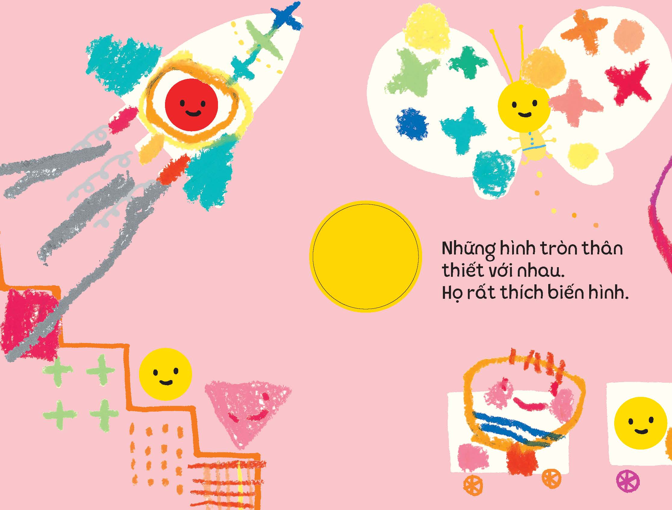 tủ sách vui để học - dòng sách cầm tay - sách tô màu - hình vẽ tròn xoe - Ảnh 4