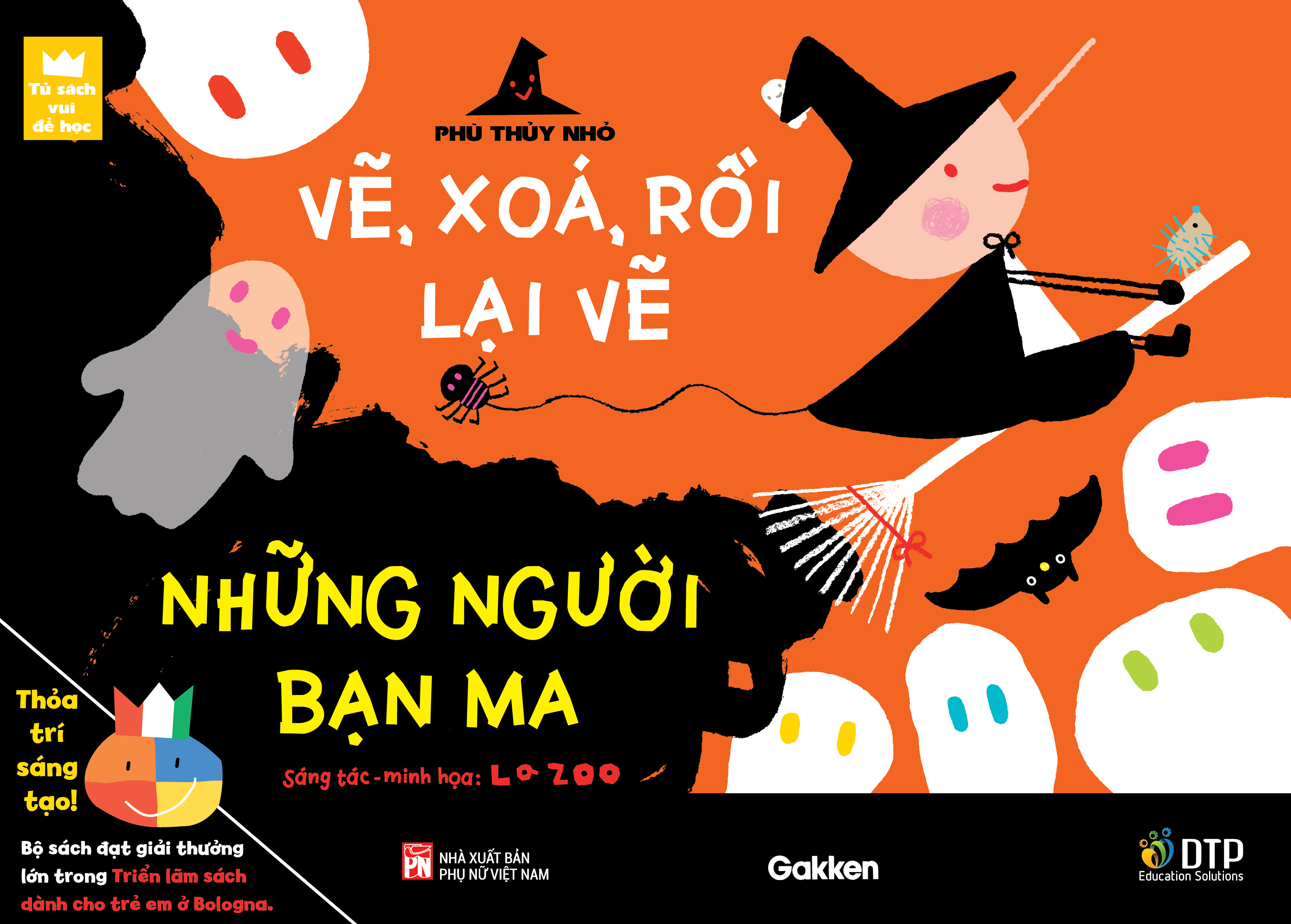 tủ sách vui để học - phù thủy nhỏ - vẽ, xóa, rồi lại vẽ - những người bạn ma - Ảnh 2