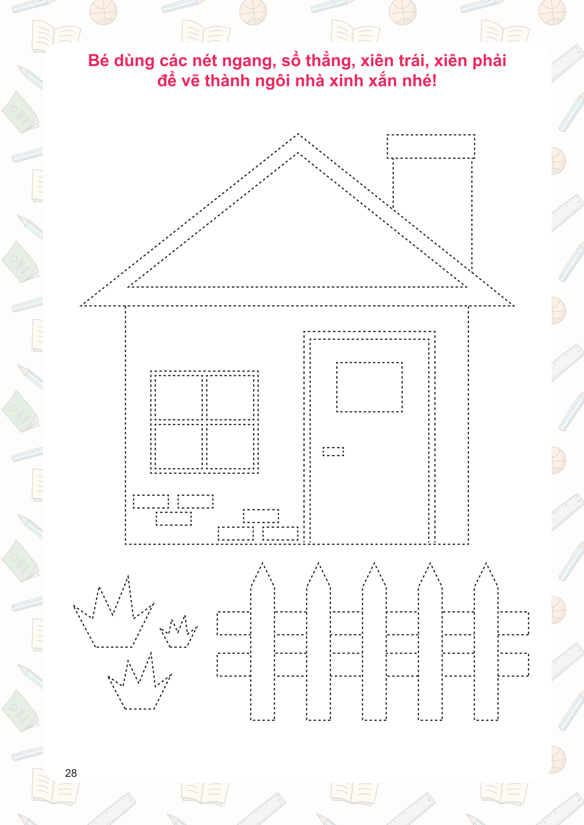 Tự Tin Vào Lớp 1 - Luyện Tập Tô Nét Cơ Bản - Ảnh 13