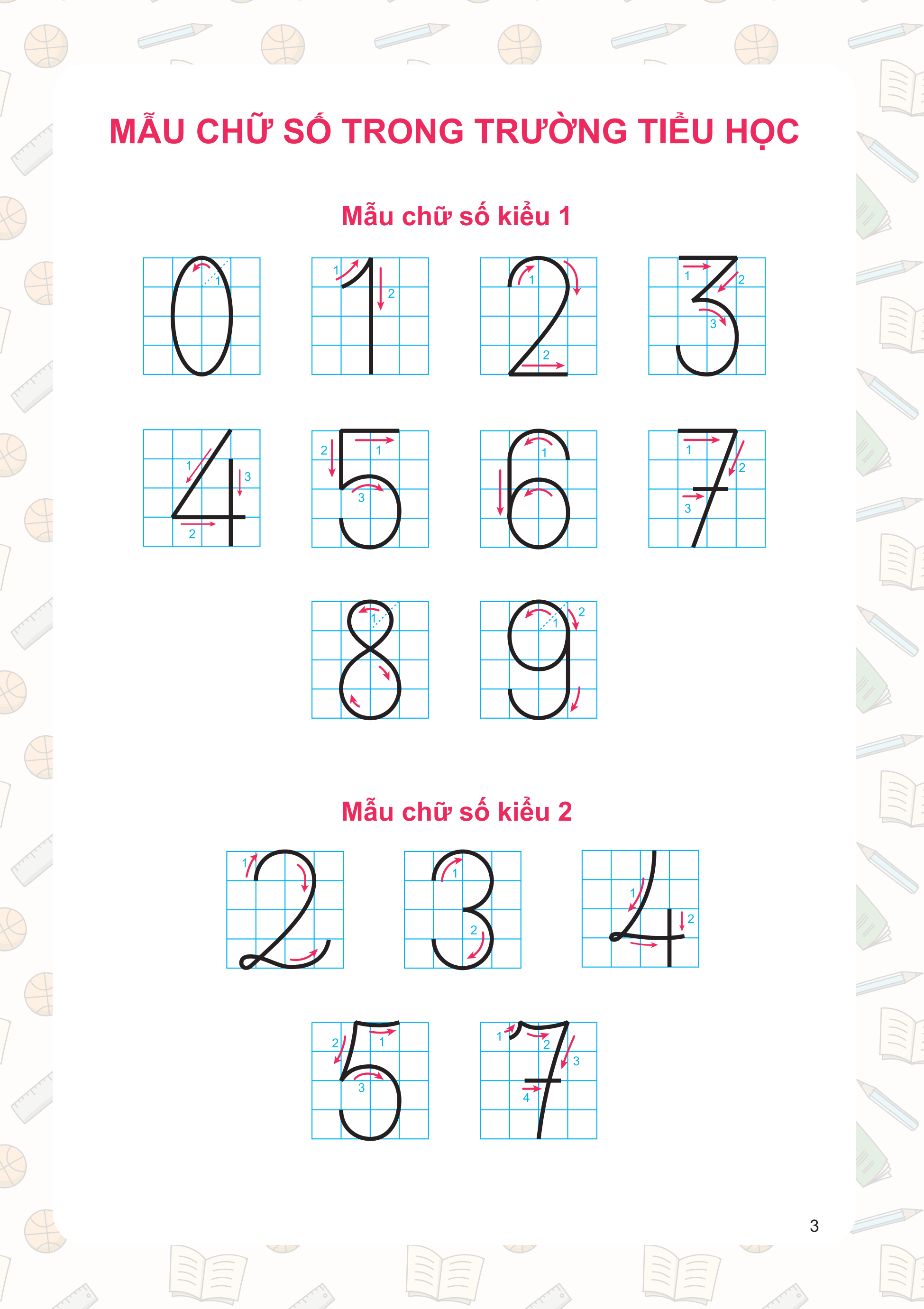 Tự Tin Vào Lớp 1 - Luyện Tập Tô Số Cơ Bản Và Tập Đếm - Ảnh 11