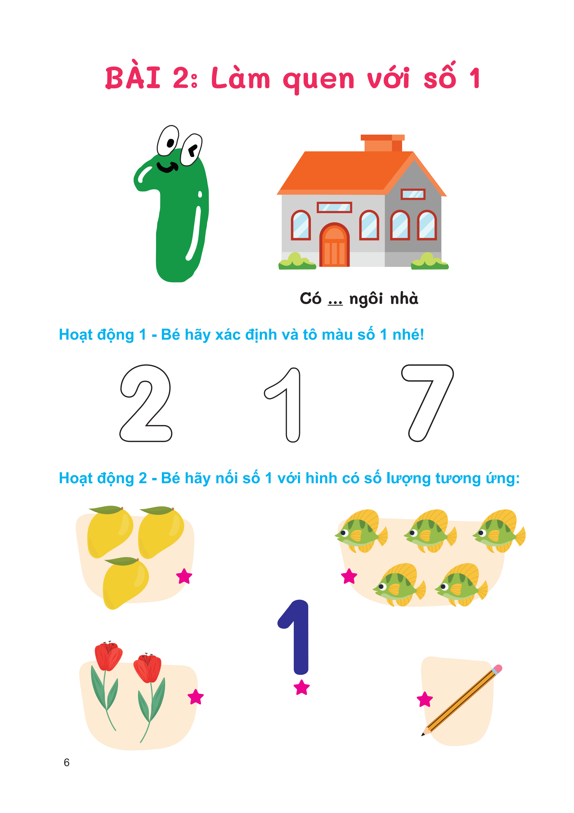 Tự Tin Vào Lớp 1 - Luyện Tập Tô Số Cơ Bản Và Tập Đếm - Ảnh 12