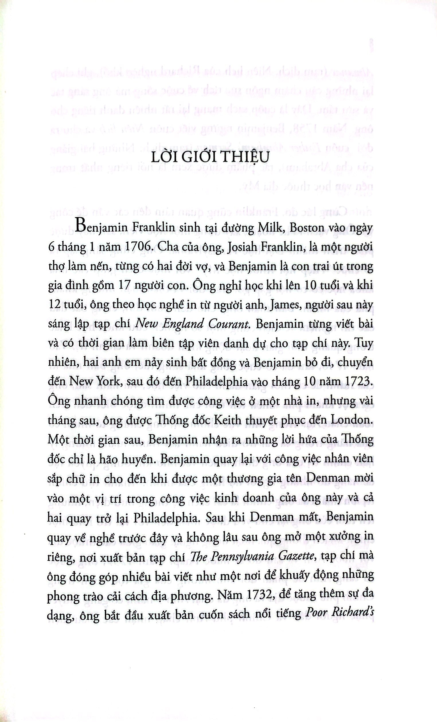 tự truyện benjamin franklin (tái bản 2018) - Ảnh 4