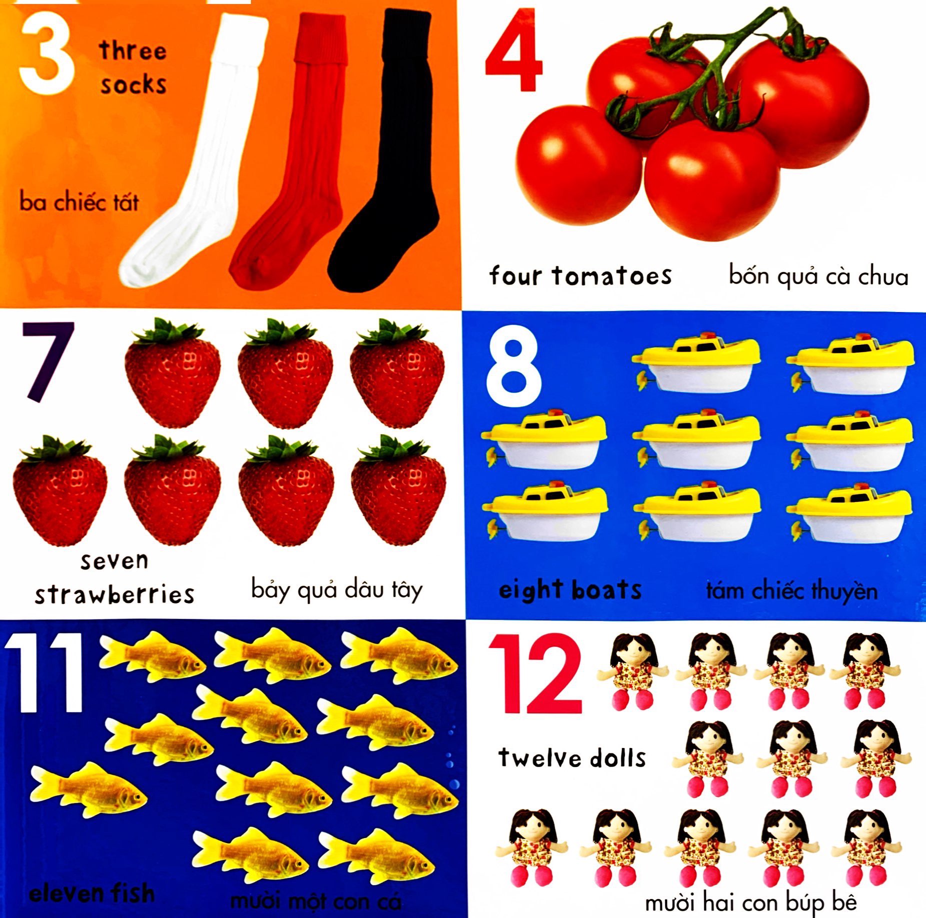 từ vựng đầu đời của bé - 100 con số đầu tiên - Ảnh 6