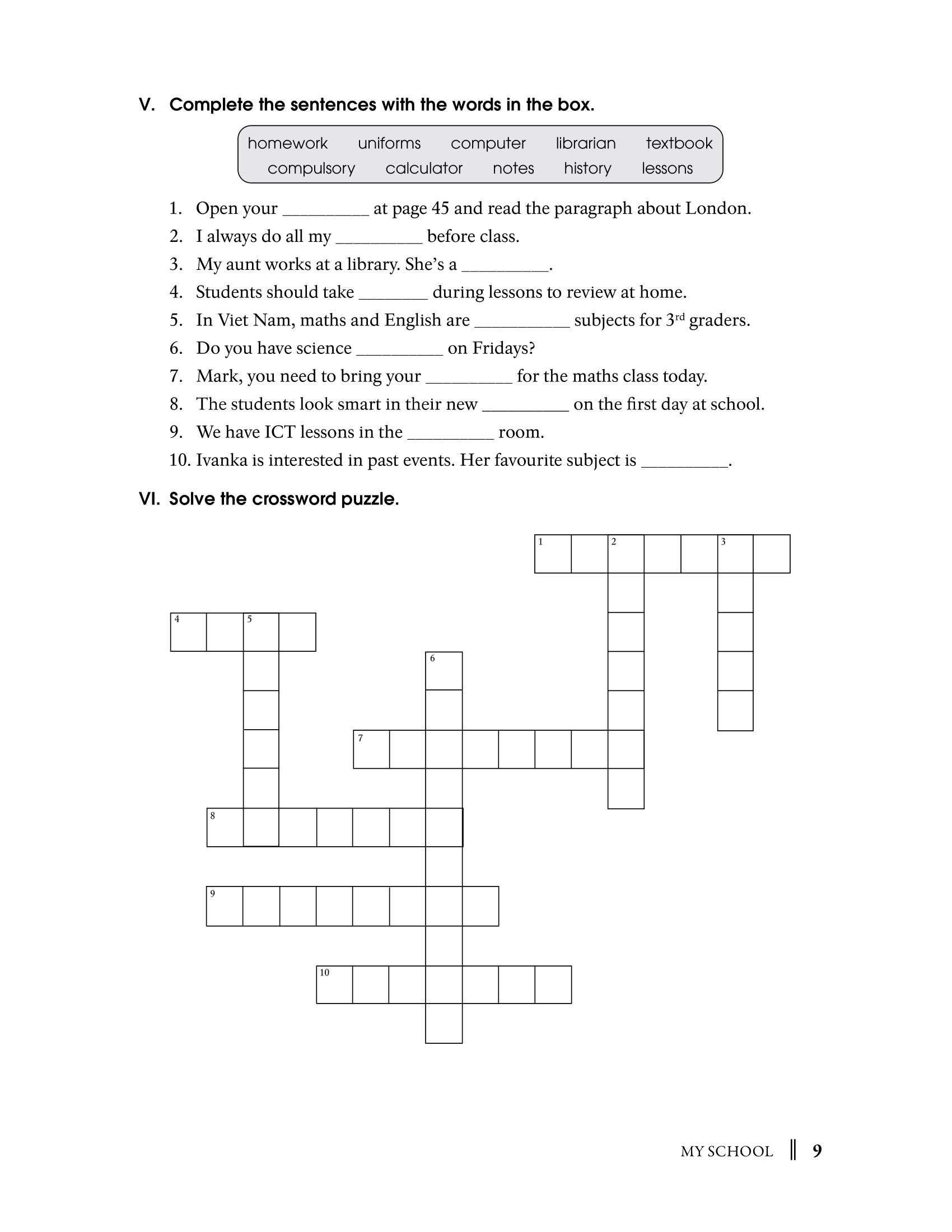 từ vựng tiếng anh 6 (theo chương trình khung của bộ giáo dục và đào tạo) - Ảnh 11