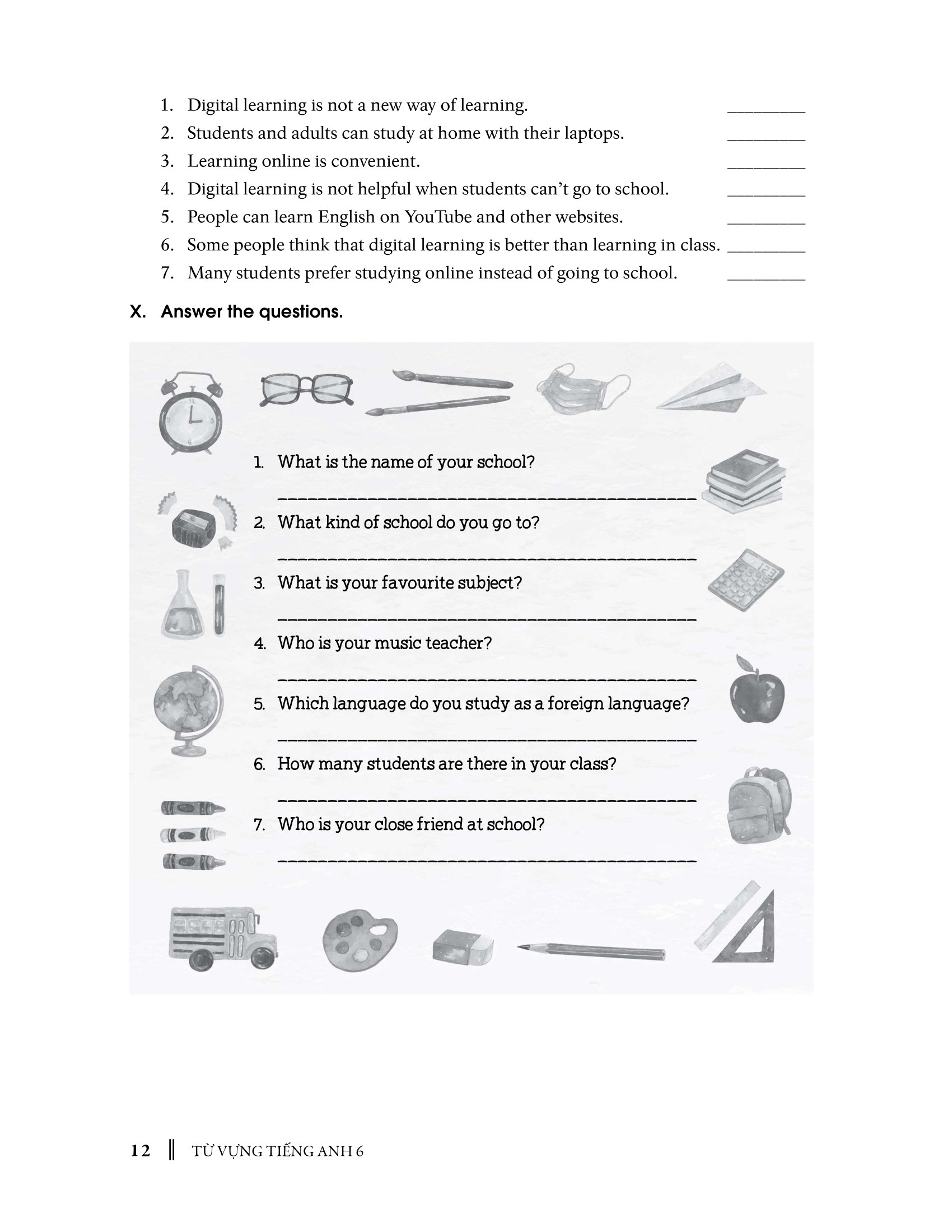 từ vựng tiếng anh 6 (theo chương trình khung của bộ giáo dục và đào tạo) - Ảnh 14