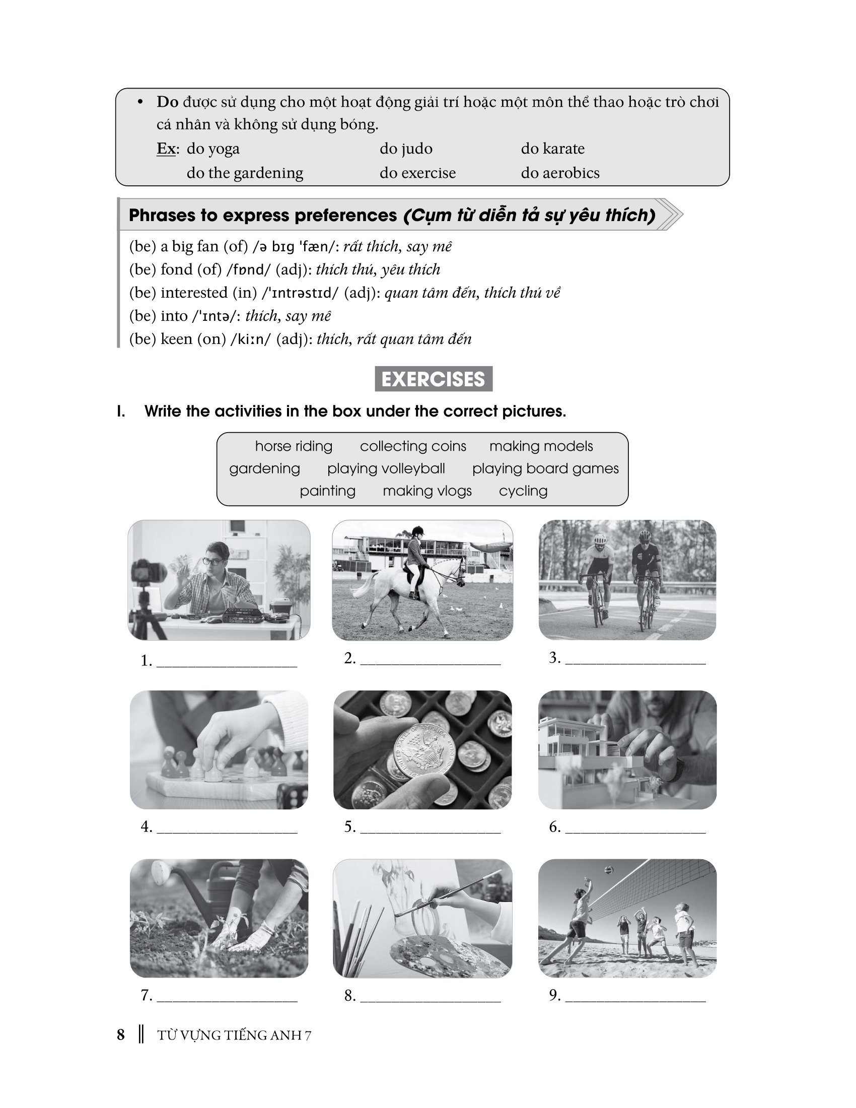 từ vựng tiếng anh 7 - Ảnh 11